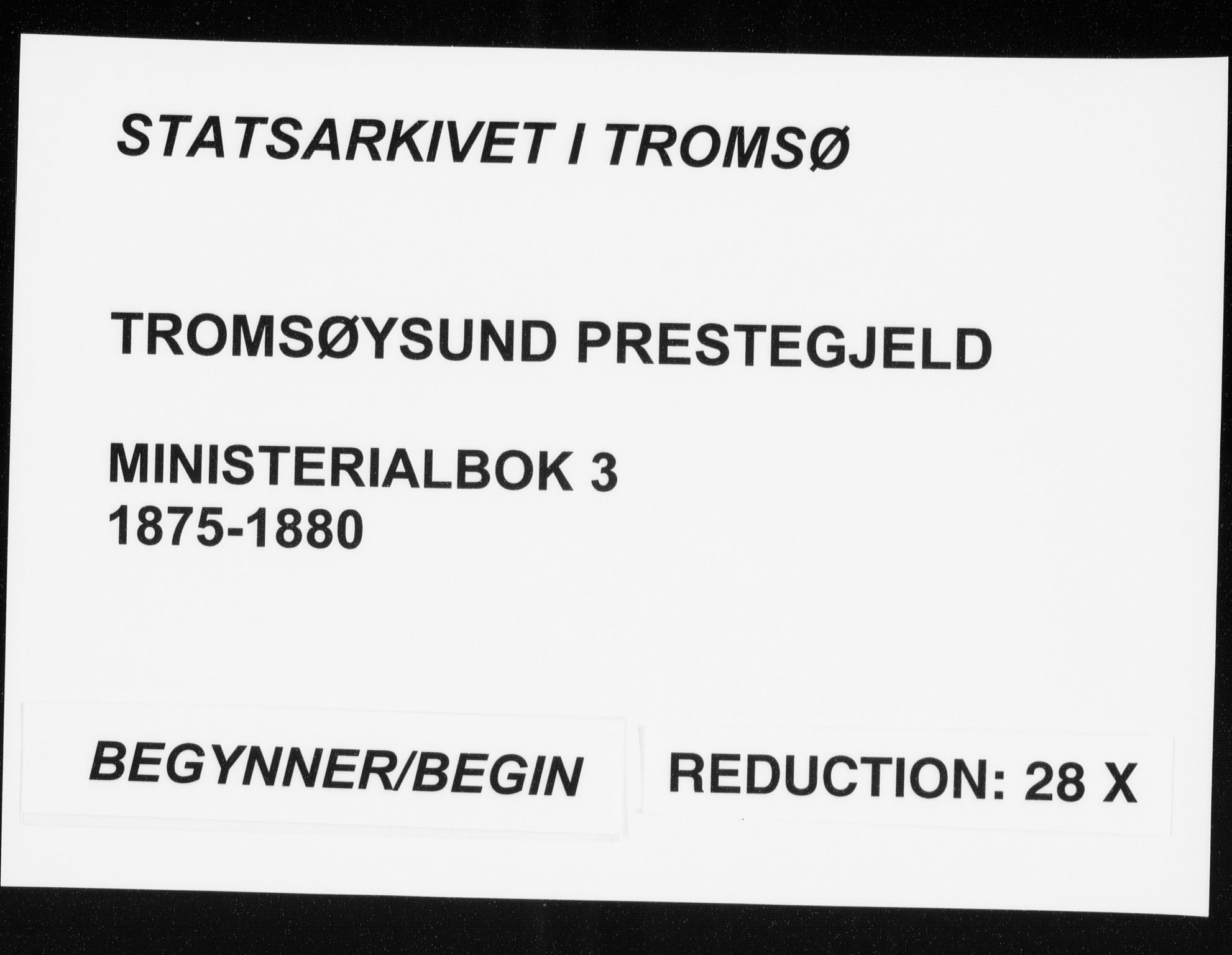 Tromsøysund sokneprestkontor, SATØ/S-1304/G/Ga/L0003kirke: Parish register (official) no. 3, 1875-1880