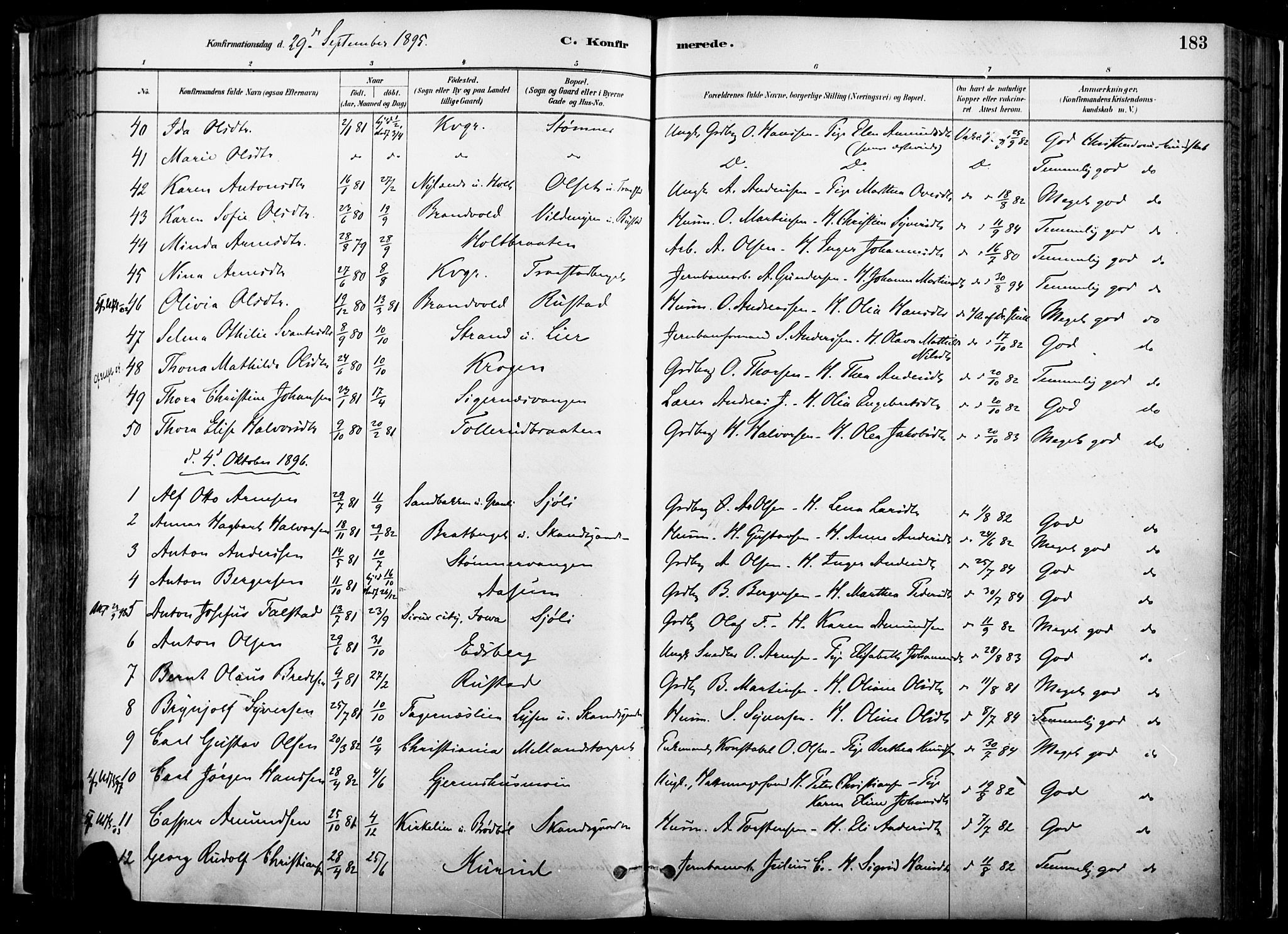 Vinger prestekontor, SAH/PREST-024/H/Ha/Haa/L0014: Parish register (official) no. 14, 1881-1900, p. 183