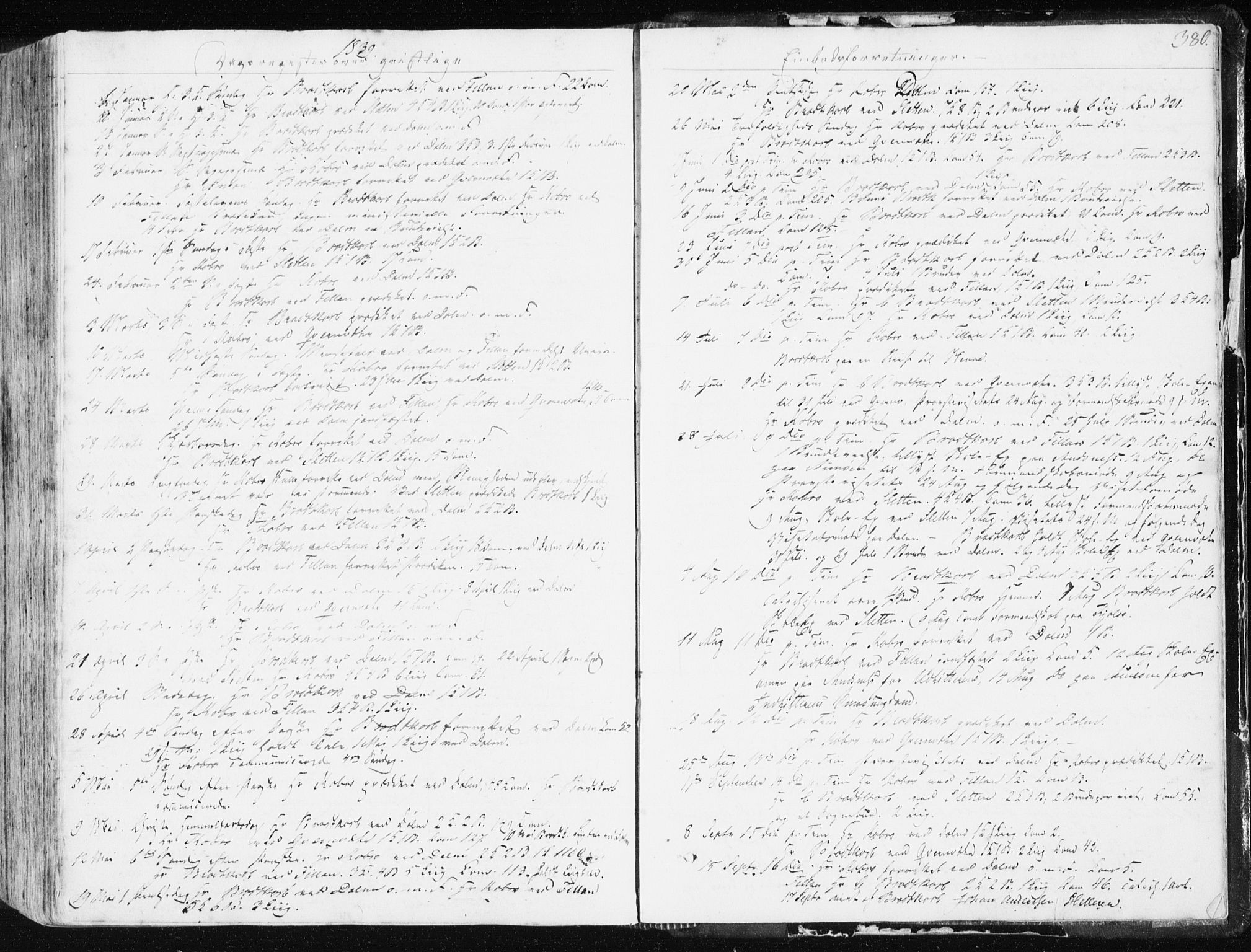 Ministerialprotokoller, klokkerbøker og fødselsregistre - Sør-Trøndelag, SAT/A-1456/634/L0528: Parish register (official) no. 634A04, 1827-1842, p. 380