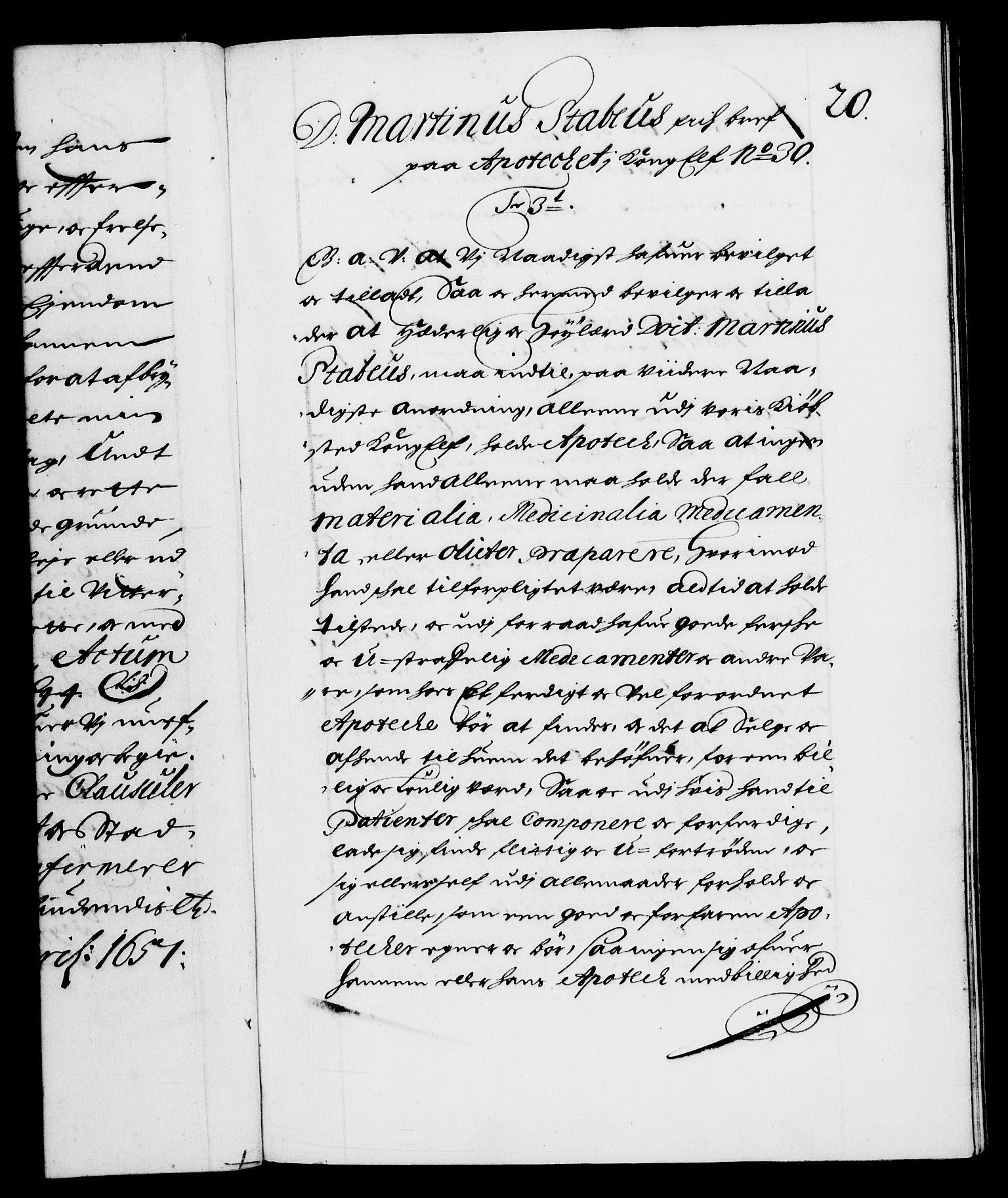 Danske Kanselli 1572-1799, RA/EA-3023/F/Fc/Fca/Fcaa/L0009: Norske registre (mikrofilm), 1657-1660, p. 20a