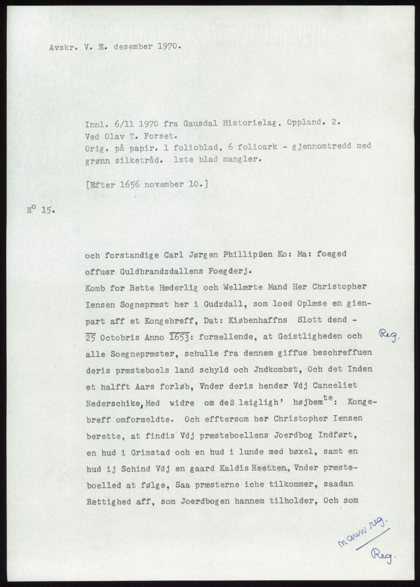 Samlinger til kildeutgivelse, Diplomavskriftsamlingen, AV/RA-EA-4053/H/Ha, p. 2225