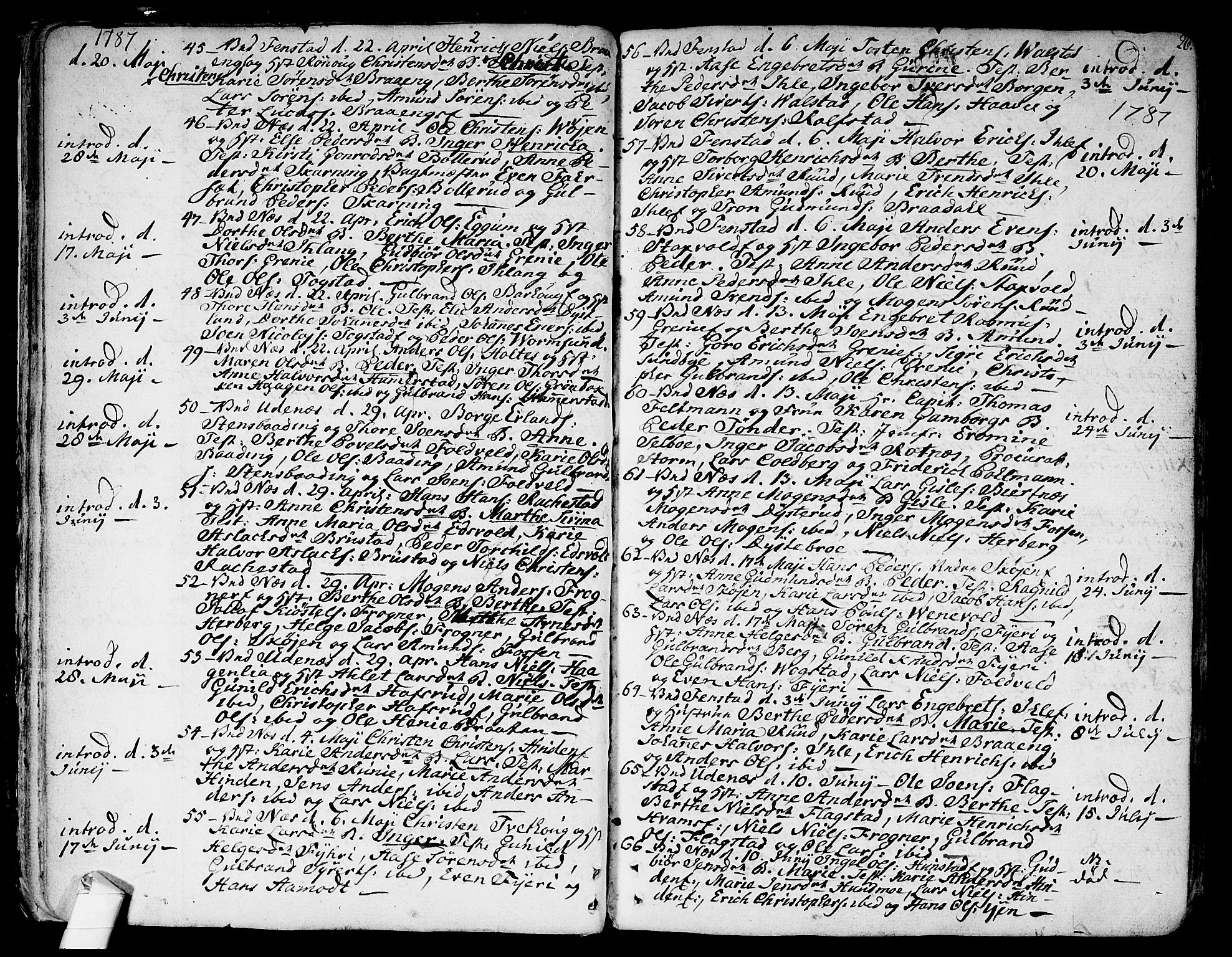 Nes prestekontor Kirkebøker, SAO/A-10410/F/Fa/L0004: Parish register (official) no. I 4, 1781-1816, p. 26