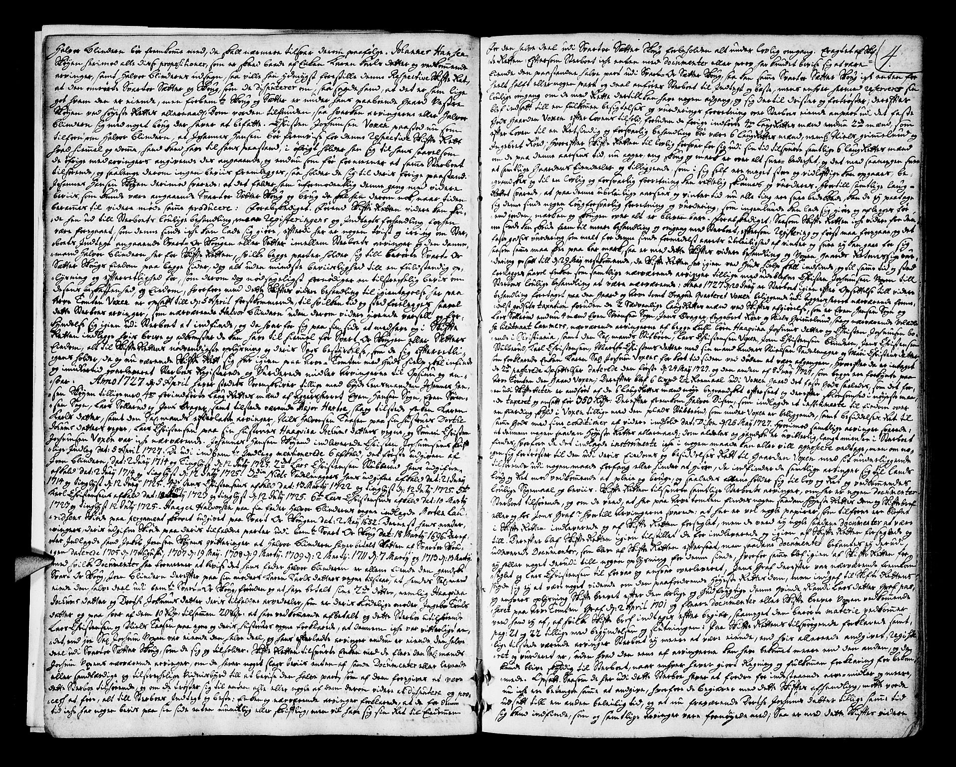 Aker sorenskriveri, AV/SAO-A-10895/H/Hb/L0007a: Skifteprotokoll, 1728-1735, p. 3b-4a