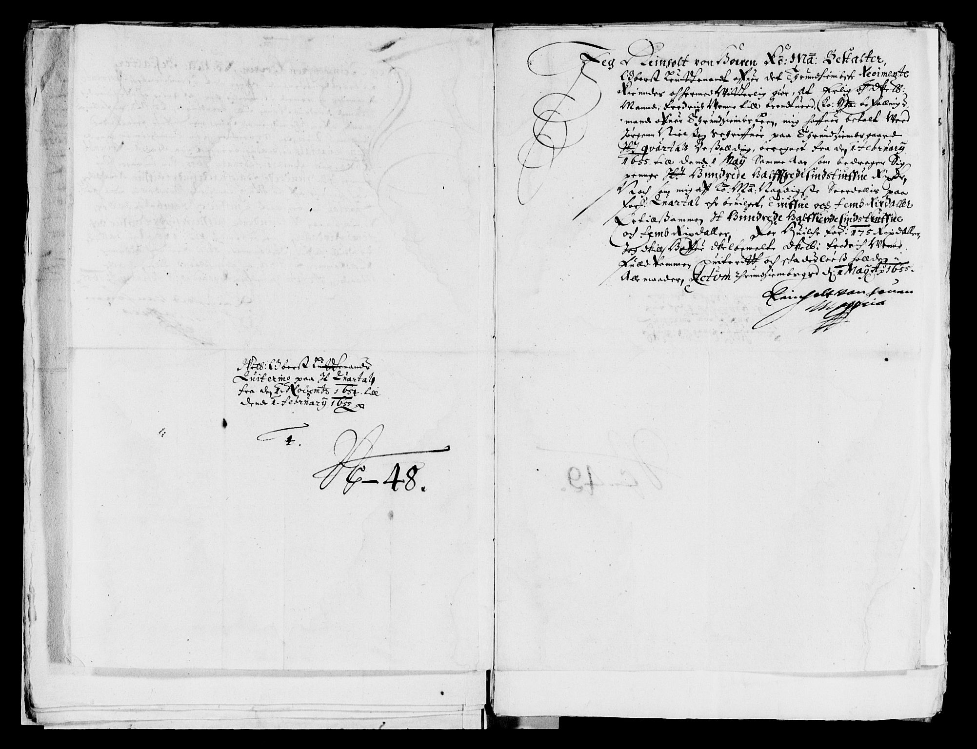 Rentekammeret inntil 1814, Reviderte regnskaper, Lensregnskaper, AV/RA-EA-5023/R/Rb/Rbw/L0119: Trondheim len, 1654-1656