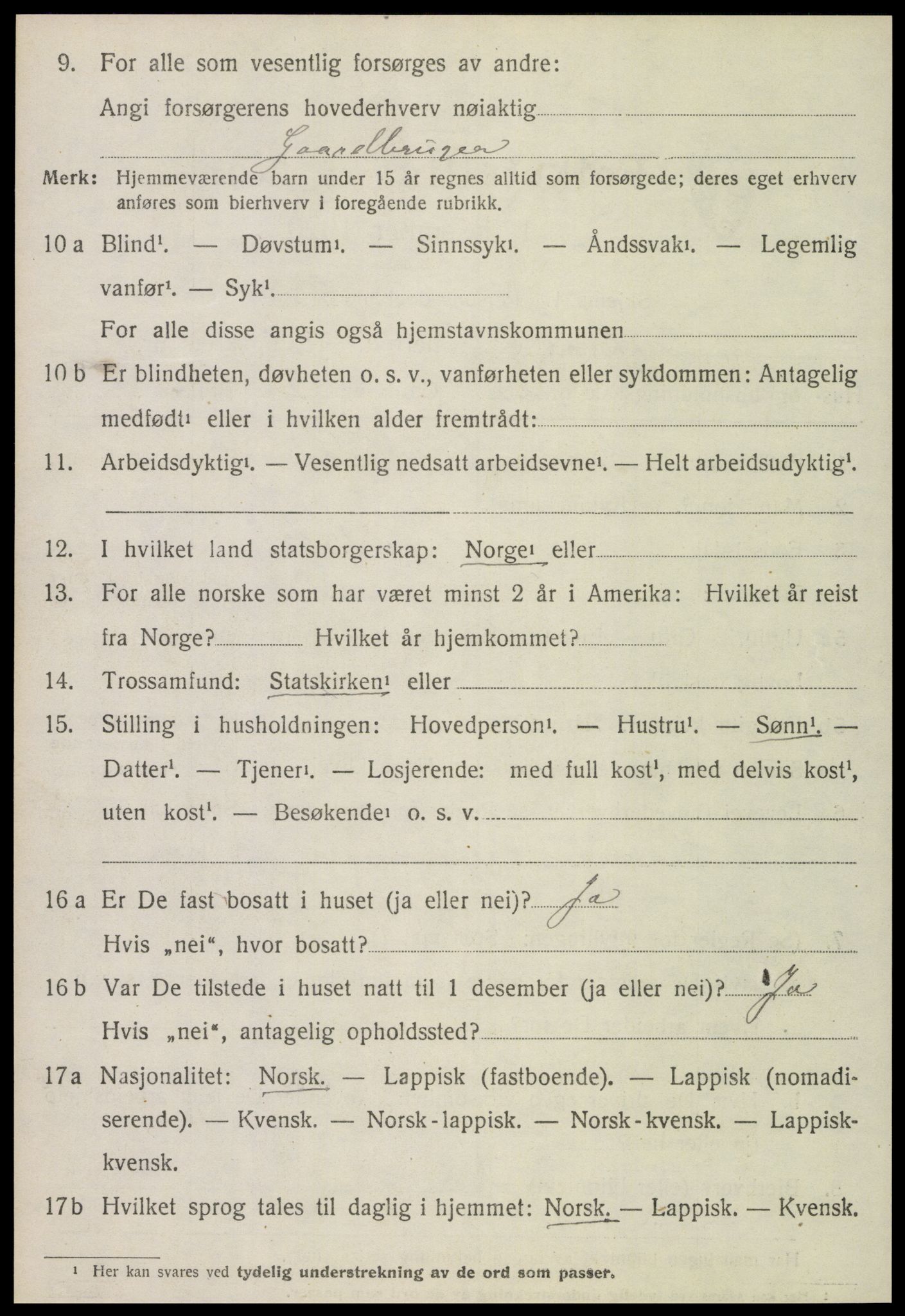 SAT, 1920 census for Skatval, 1920, p. 1754