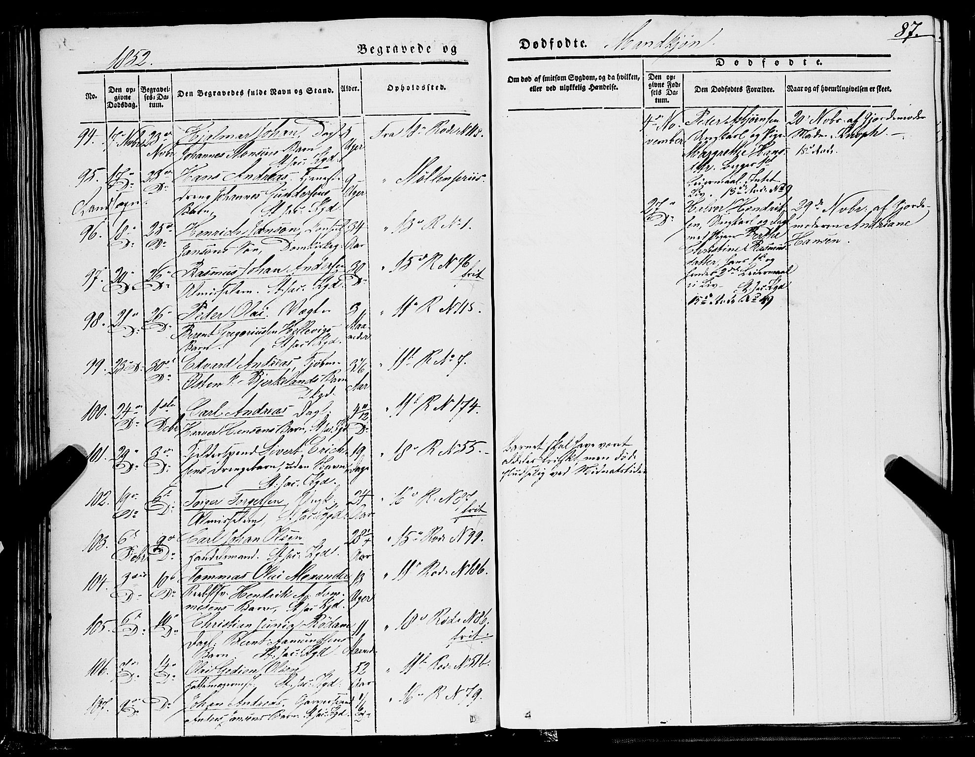 Domkirken sokneprestembete, AV/SAB-A-74801/H/Haa/L0040: Parish register (official) no. E 1, 1841-1853, p. 87