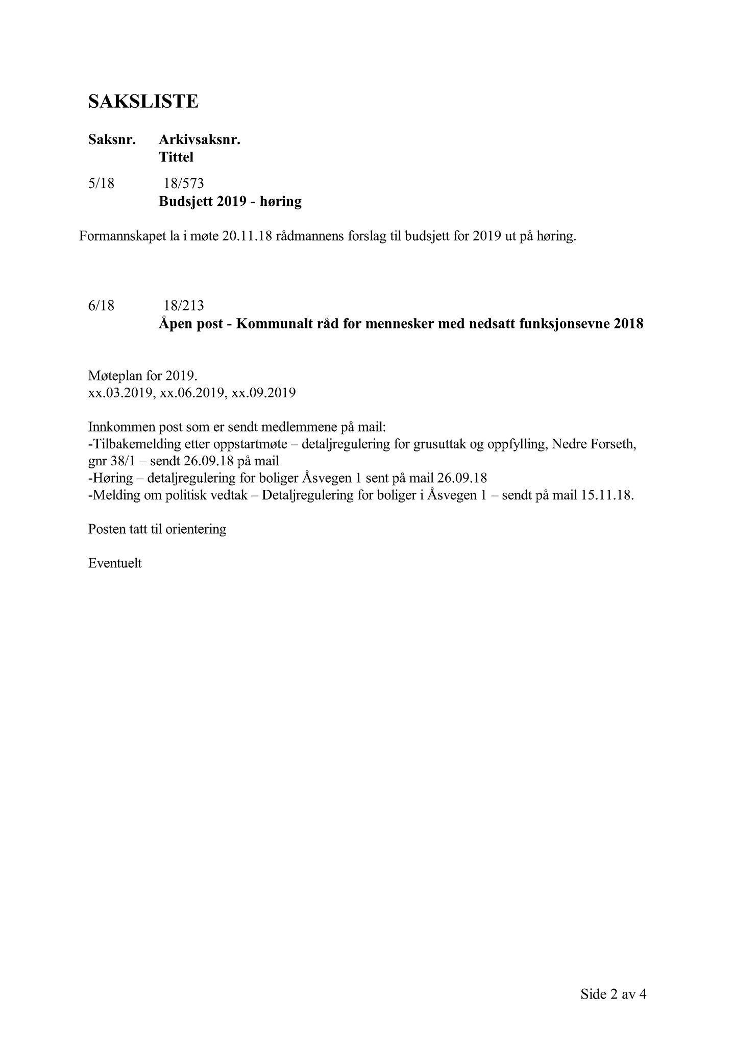 Klæbu Kommune, TRKO/KK/08-KMNF/L008: Kommunalt råd for mennesker med nedsatt funksjonsevne - Møteoversikt, 2018, p. 26