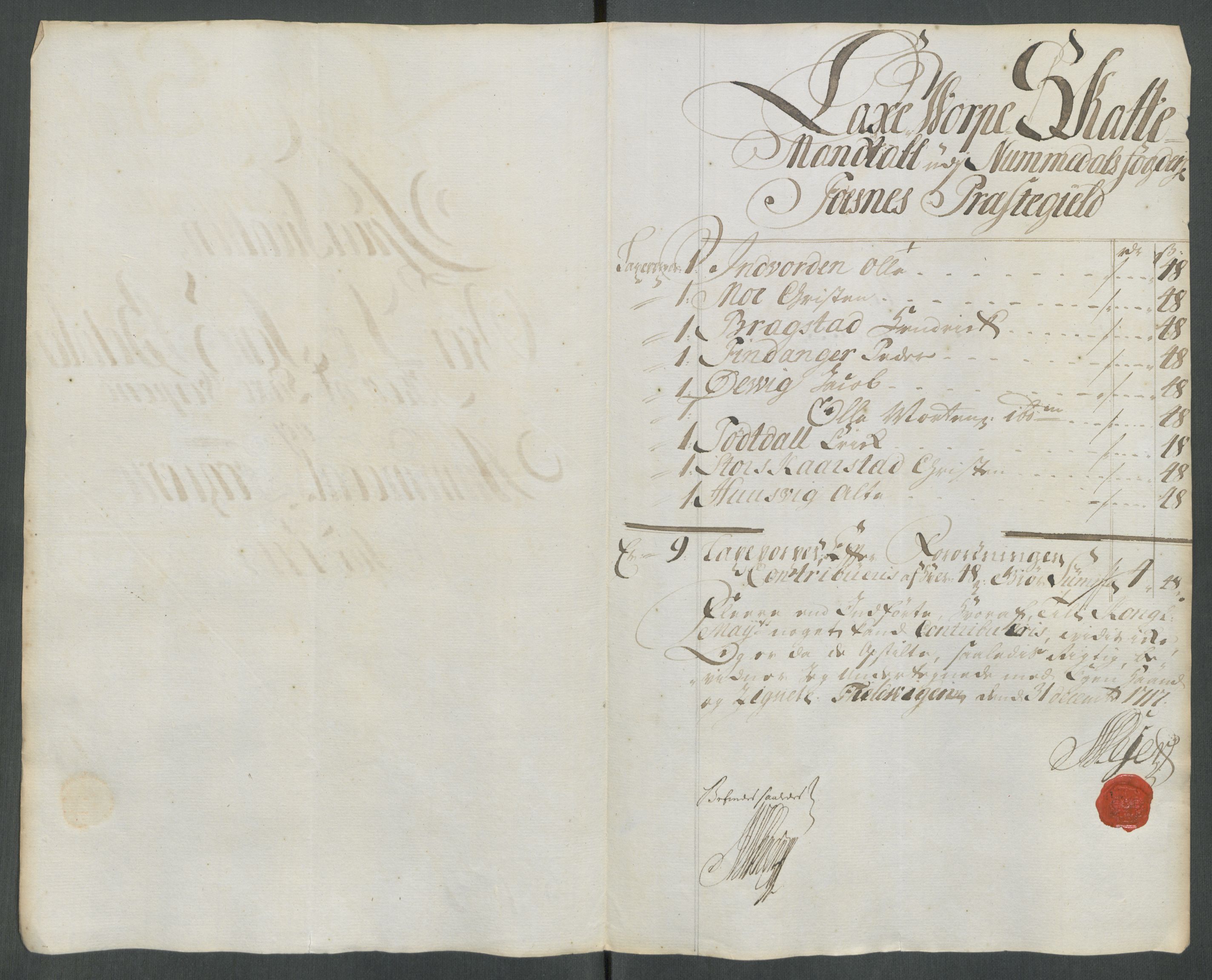 Rentekammeret inntil 1814, Reviderte regnskaper, Fogderegnskap, RA/EA-4092/R64/L4438: Fogderegnskap Namdal, 1717, p. 122