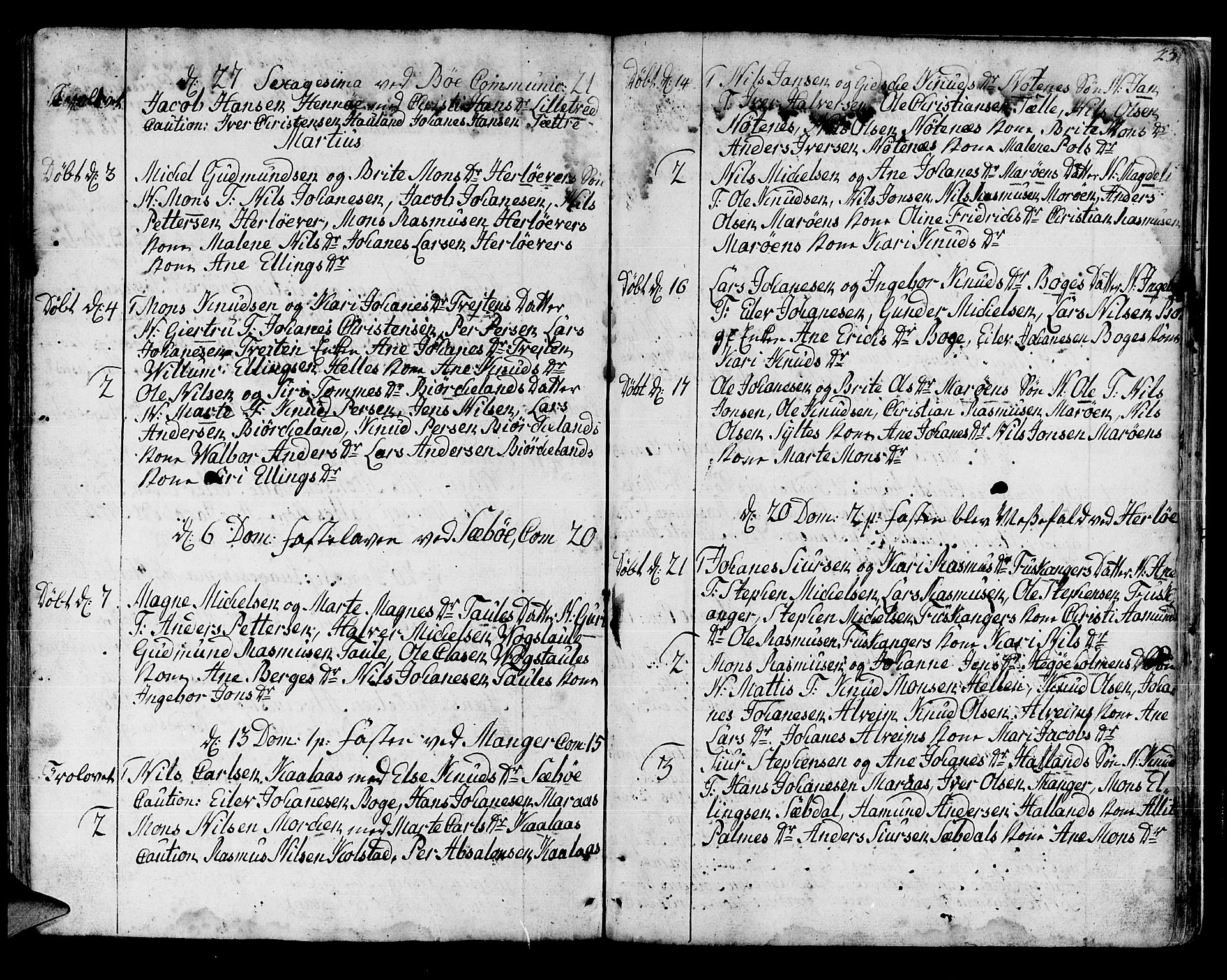 Manger sokneprestembete, AV/SAB-A-76801/H/Haa: Parish register (official) no. A 1, 1759-1791, p. 231