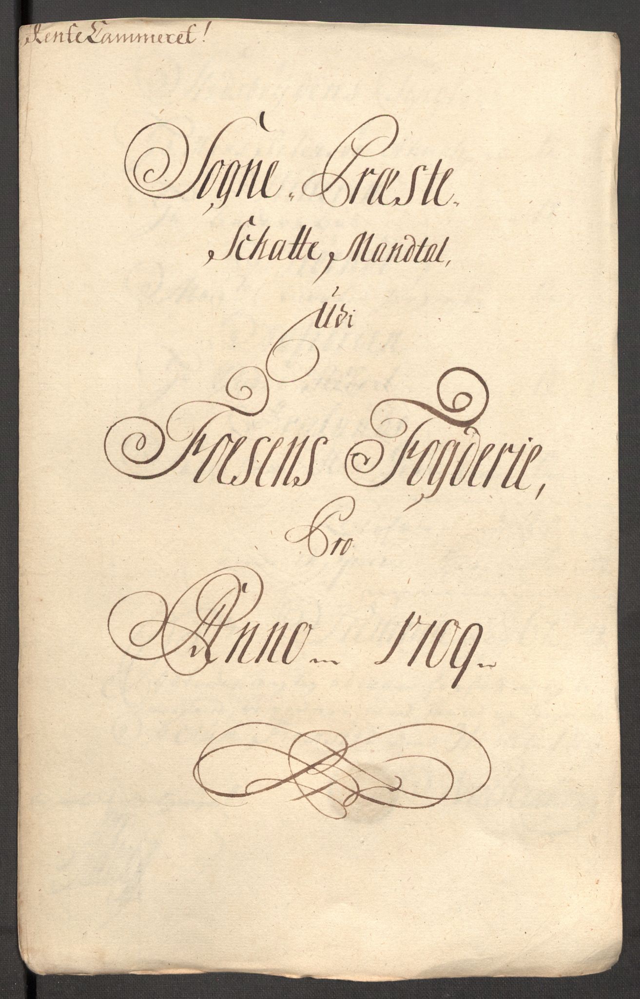 Rentekammeret inntil 1814, Reviderte regnskaper, Fogderegnskap, RA/EA-4092/R57/L3858: Fogderegnskap Fosen, 1708-1709, p. 272