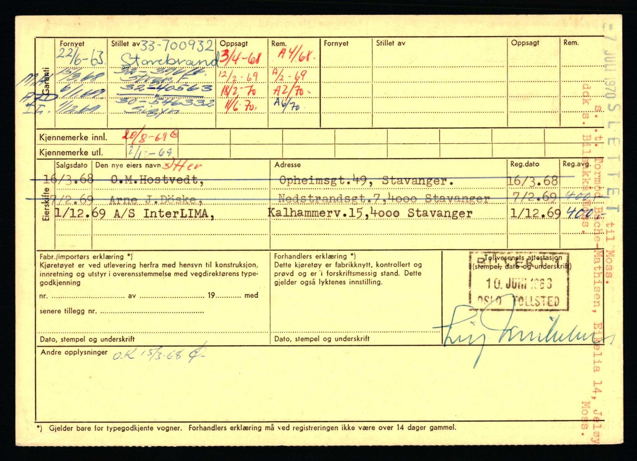 Stavanger trafikkstasjon, AV/SAST-A-101942/0/F/L0006: L-1700 - L-2149, 1930-1971, p. 1340