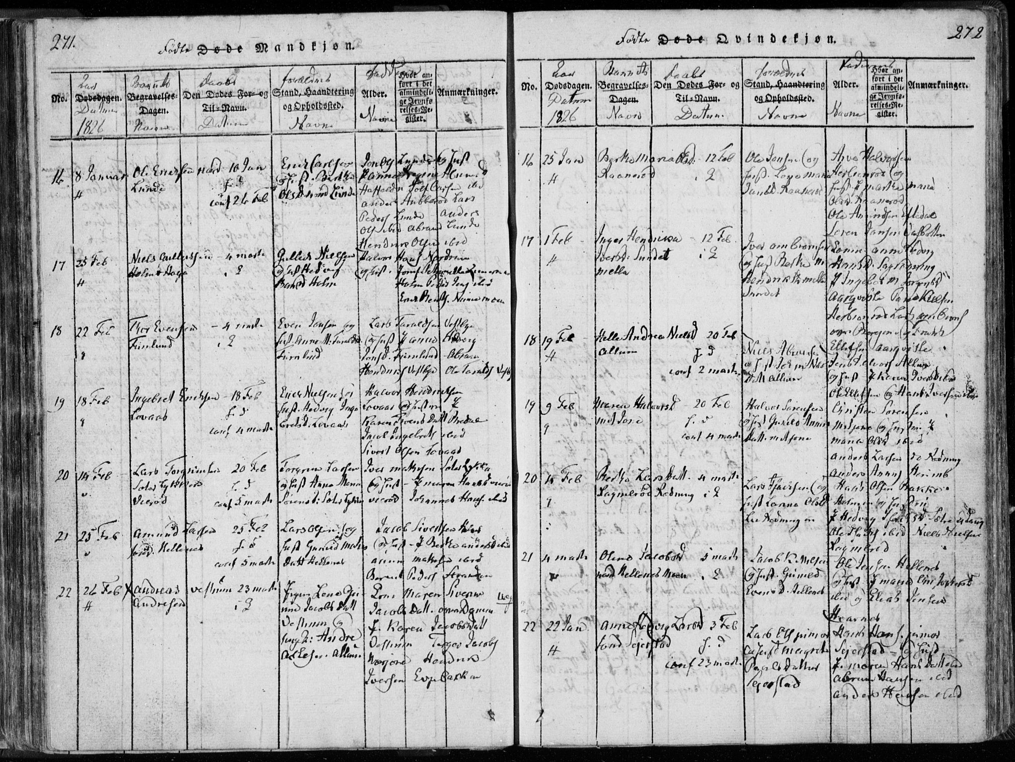 Hedrum kirkebøker, AV/SAKO-A-344/F/Fa/L0004: Parish register (official) no. I 4, 1817-1835, p. 271-272