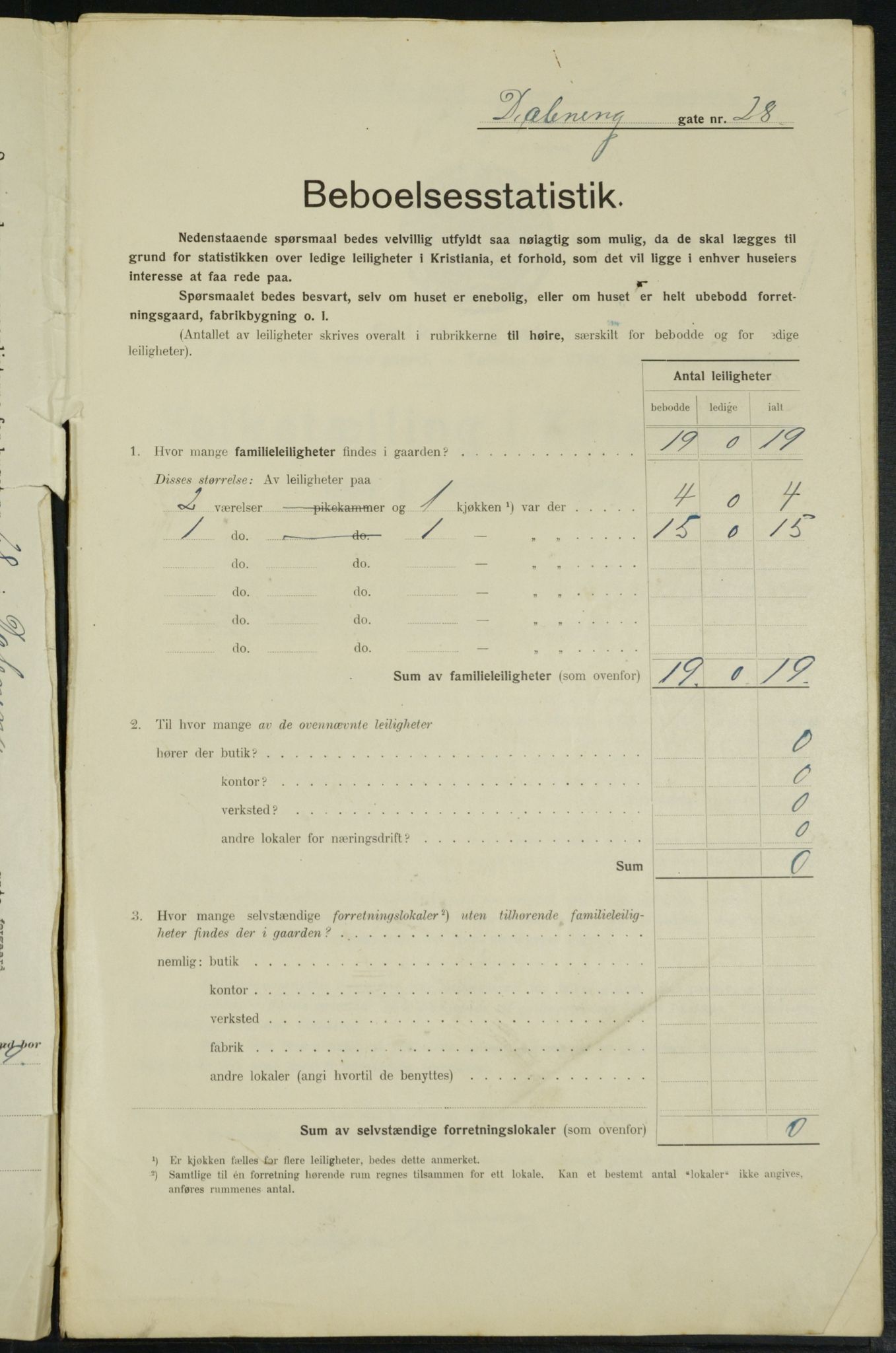 OBA, Municipal Census 1914 for Kristiania, 1914, p. 17733