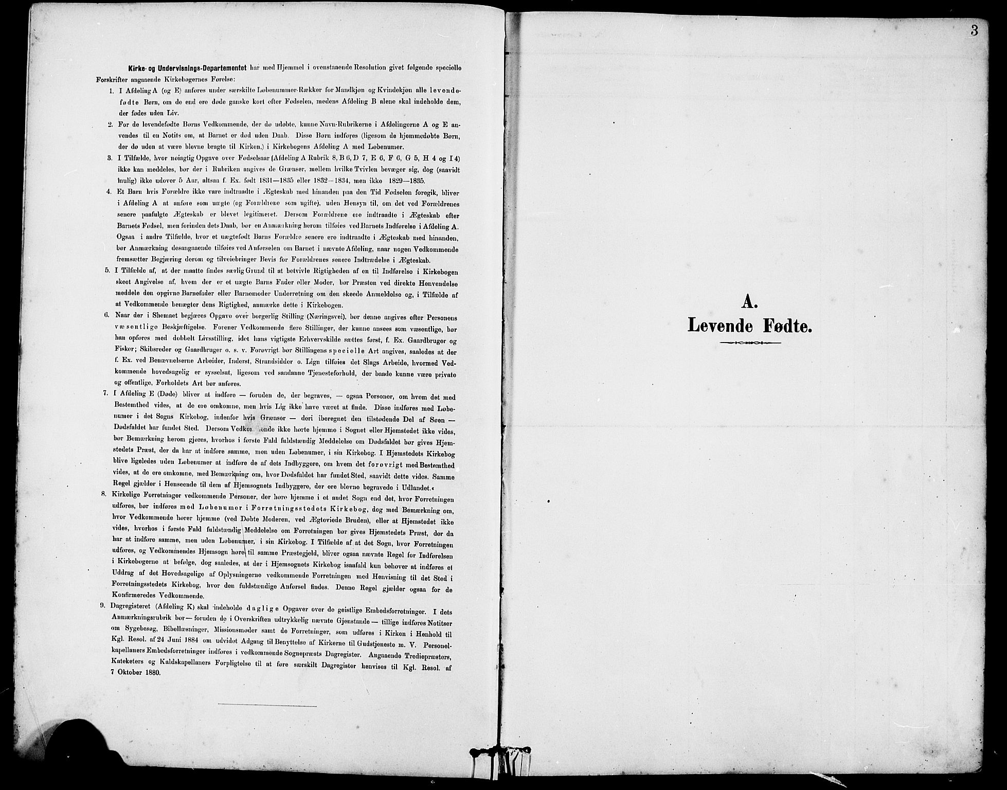 Arna Sokneprestembete, SAB/A-74001/H/Ha/Hab: Parish register (copy) no. A 3, 1887-1897, p. 3