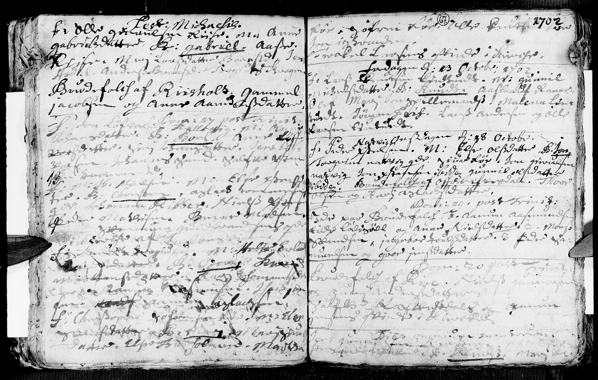 Øyestad sokneprestkontor, AV/SAK-1111-0049/F/Fa/L0002: Parish register (official) no. A 2, 1692-1722, p. 67