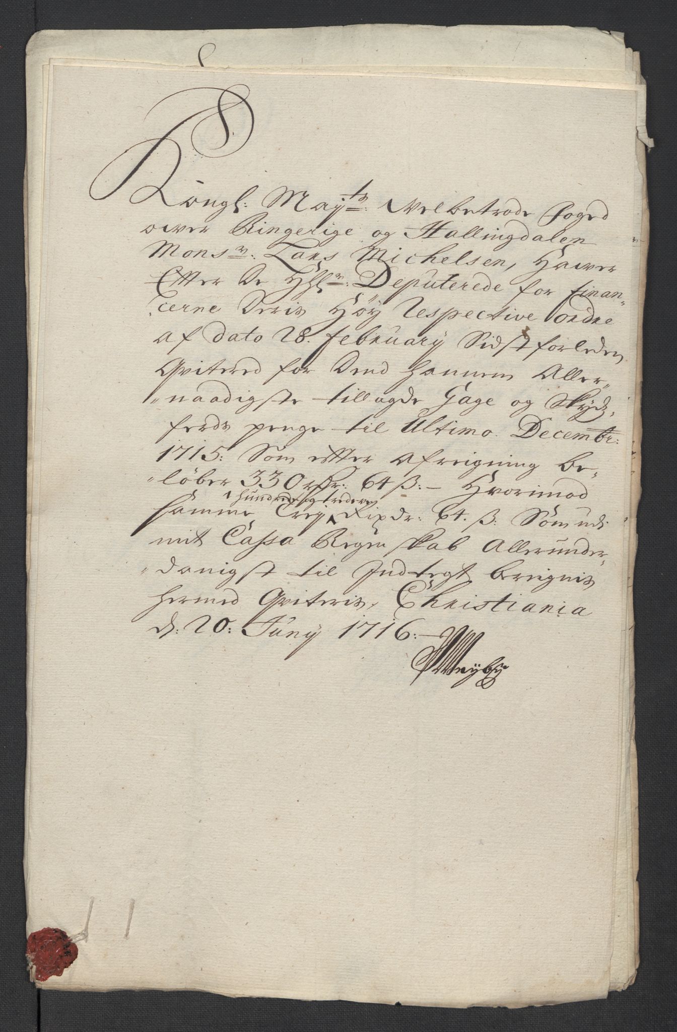 Rentekammeret inntil 1814, Reviderte regnskaper, Fogderegnskap, AV/RA-EA-4092/R23/L1474: Fogderegnskap Ringerike og Hallingdal, 1716, p. 214