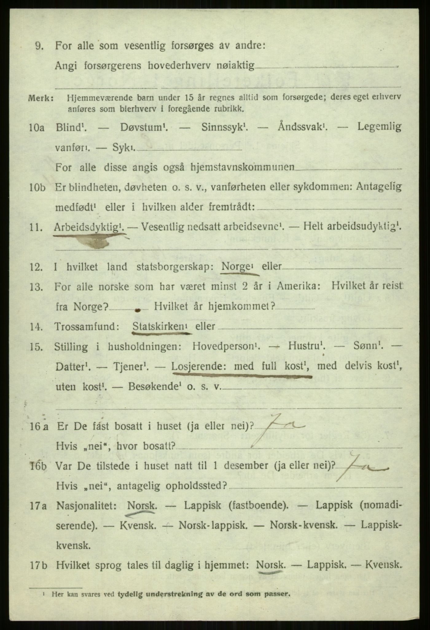 SATØ, 1920 census for Tromsøysund, 1920, p. 7537