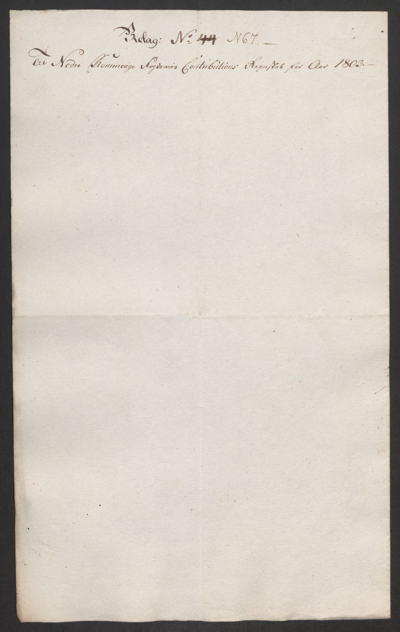 Rentekammeret inntil 1814, Reviderte regnskaper, Fogderegnskap, RA/EA-4092/R11/L0679: Fogderegnskap Nedre Romerike, 1803, p. 200