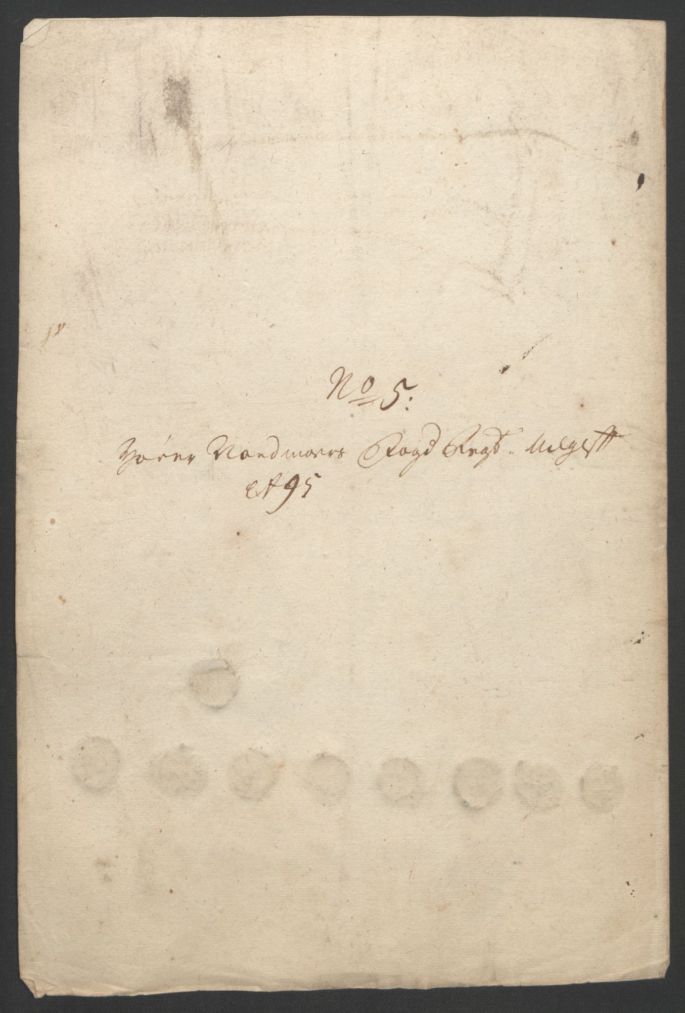 Rentekammeret inntil 1814, Reviderte regnskaper, Fogderegnskap, AV/RA-EA-4092/R56/L3736: Fogderegnskap Nordmøre, 1694-1696, p. 311