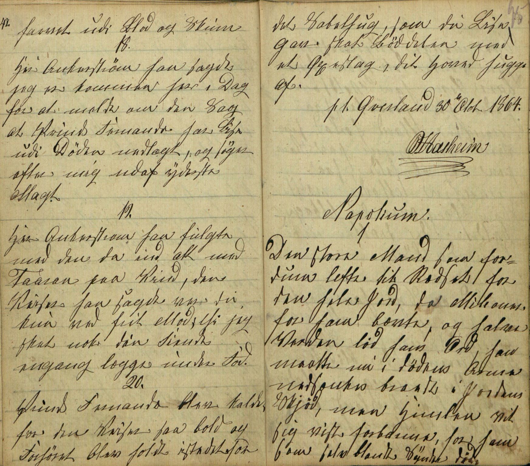 Rikard Berge, TEMU/TGM-A-1003/F/L0005/0018: 160-200 / 177 Handskriven visebok. Tilhører Aasheim af Sigjords Præstegjeld, 1870. Vise, 1870, p. 94-95