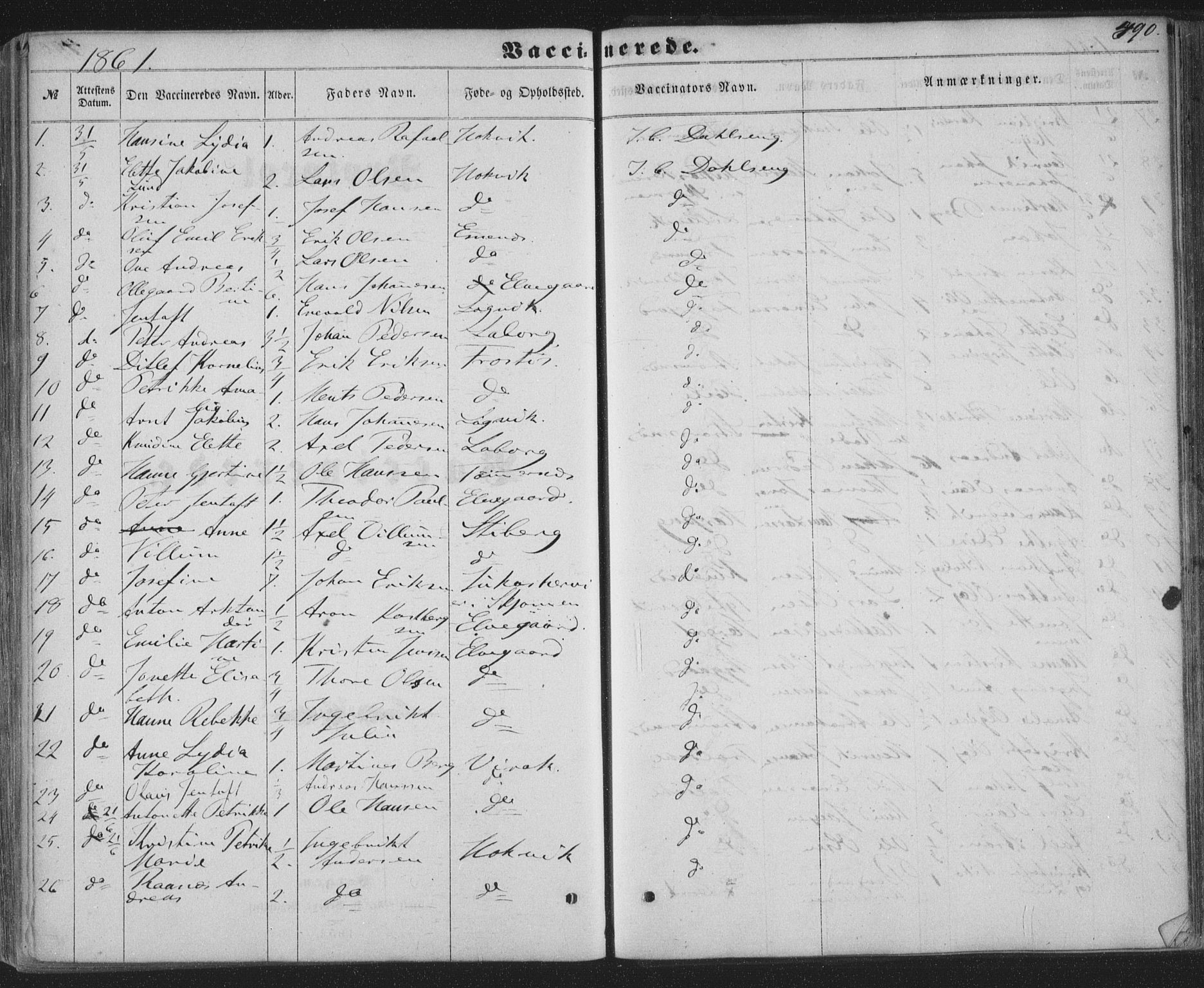 Ministerialprotokoller, klokkerbøker og fødselsregistre - Nordland, SAT/A-1459/863/L0896: Parish register (official) no. 863A08, 1861-1871, p. 490