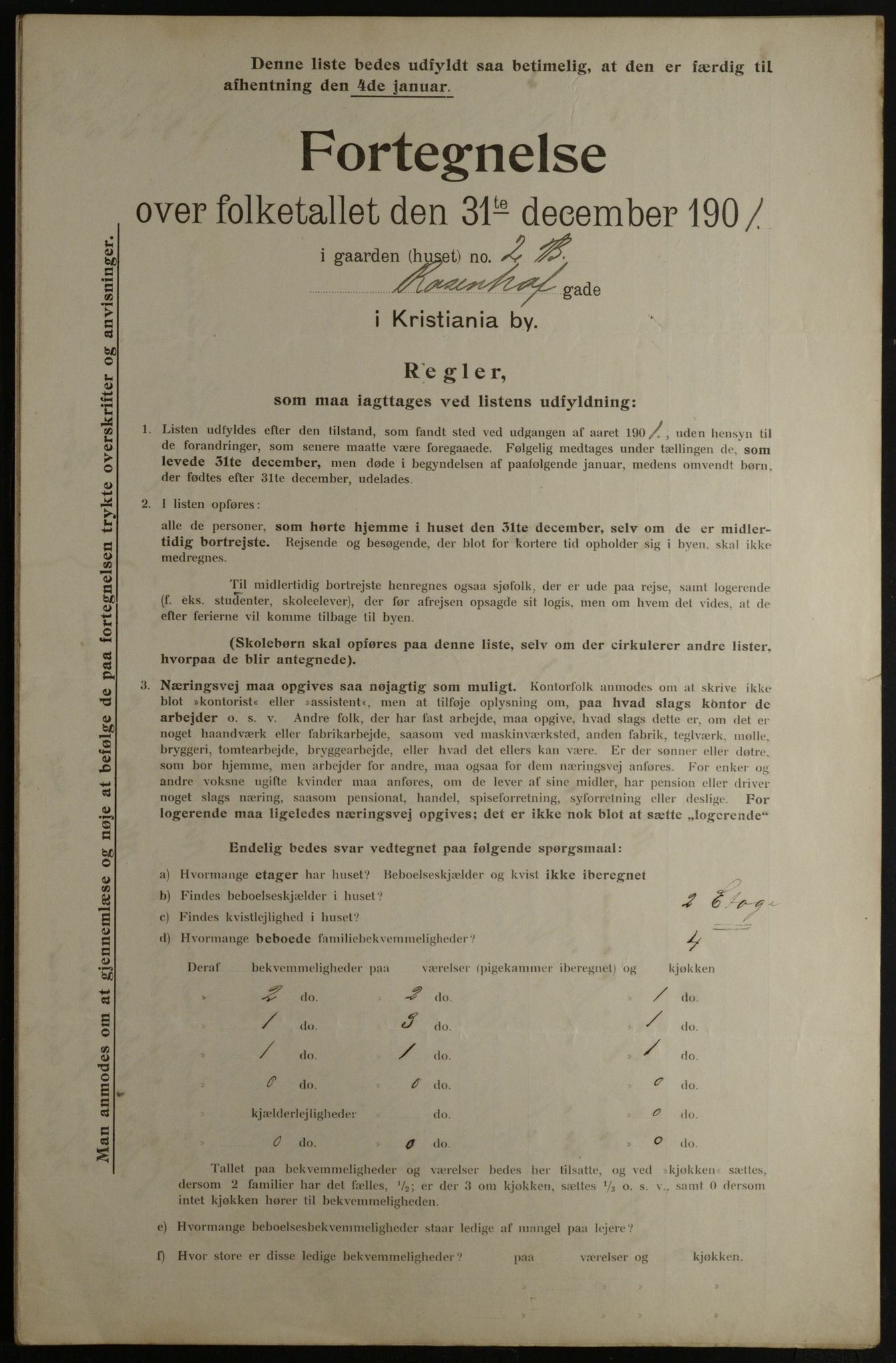 OBA, Municipal Census 1901 for Kristiania, 1901, p. 12822