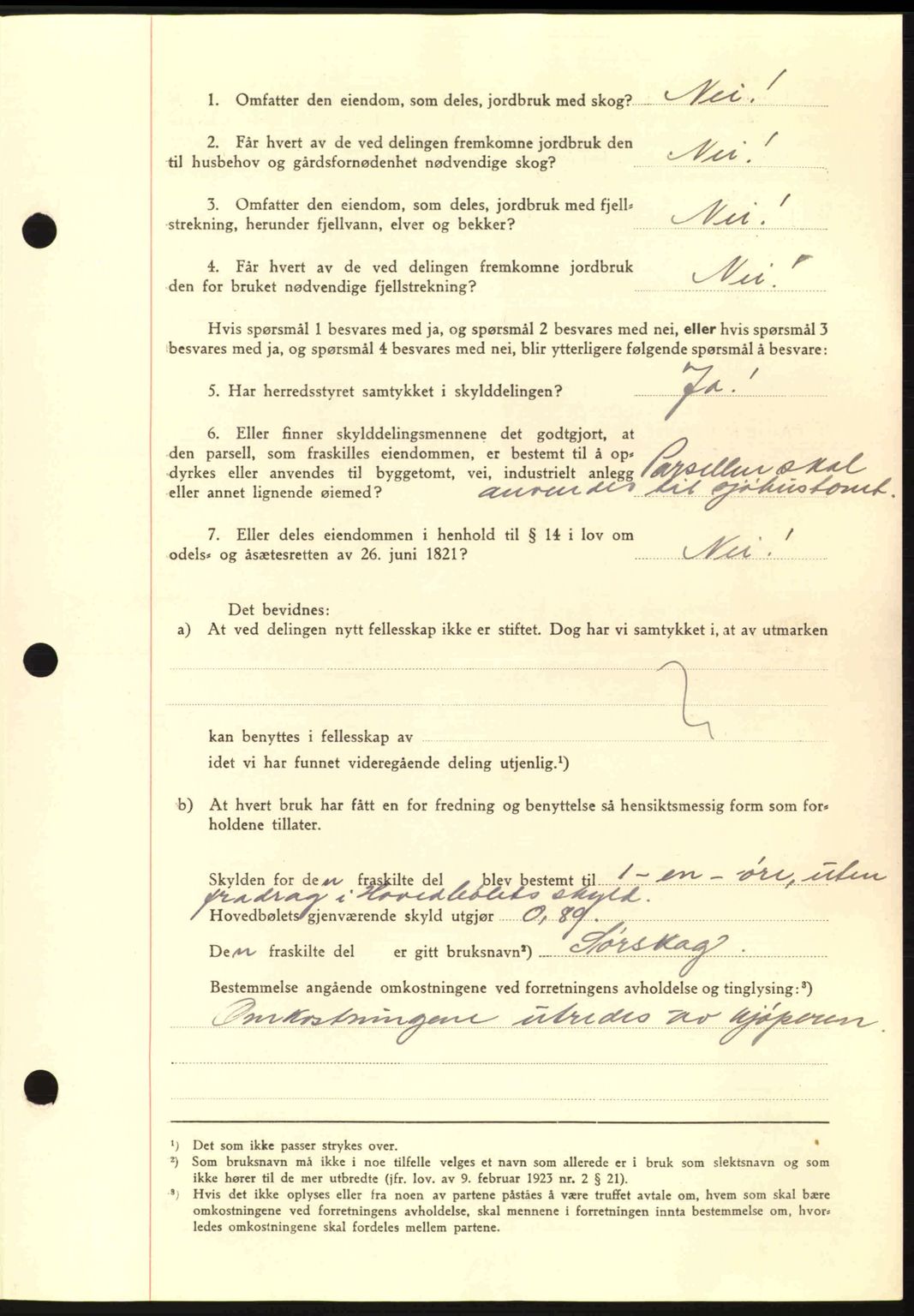 Nordmøre sorenskriveri, AV/SAT-A-4132/1/2/2Ca: Mortgage book no. A91, 1941-1942, Diary no: : 2200/1941