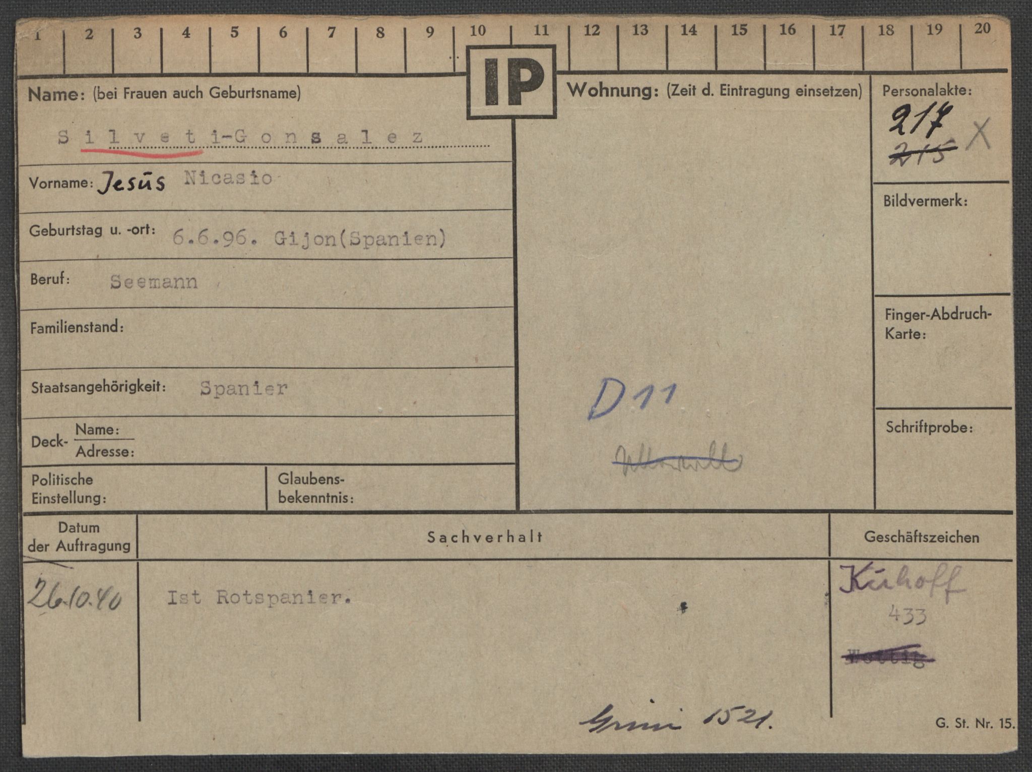 Befehlshaber der Sicherheitspolizei und des SD, AV/RA-RAFA-5969/E/Ea/Eaa/L0009: Register over norske fanger i Møllergata 19: Ru-Sy, 1940-1945, p. 646