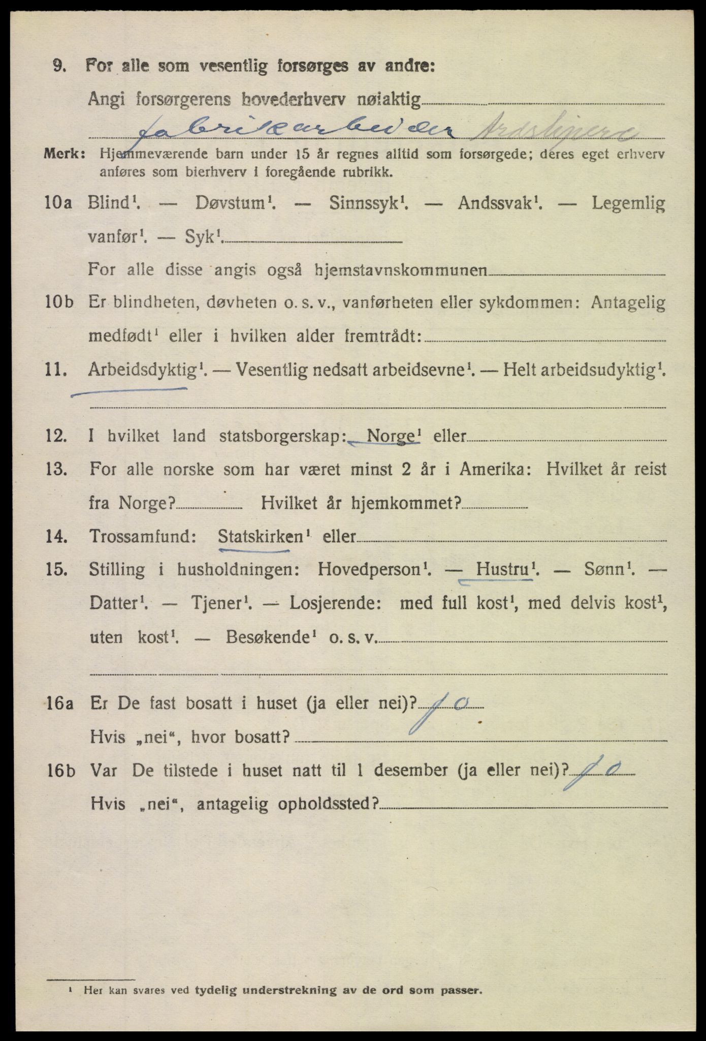 SAK, 1920 census for Holt, 1920, p. 7125