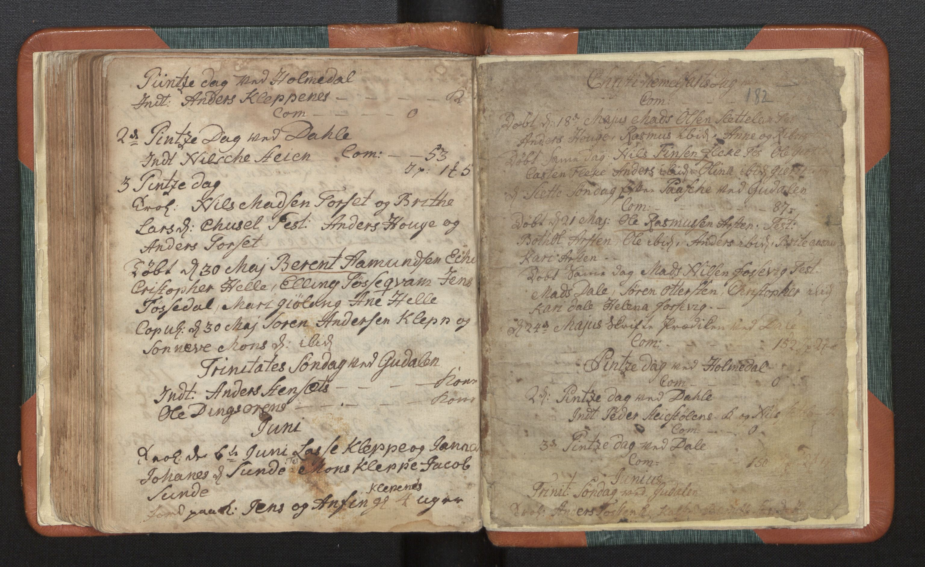 Fjaler sokneprestembete, SAB/A-79801/H/Haa/Haaa/L0002: Parish register (official) no. A 2, 1779-1798, p. 182