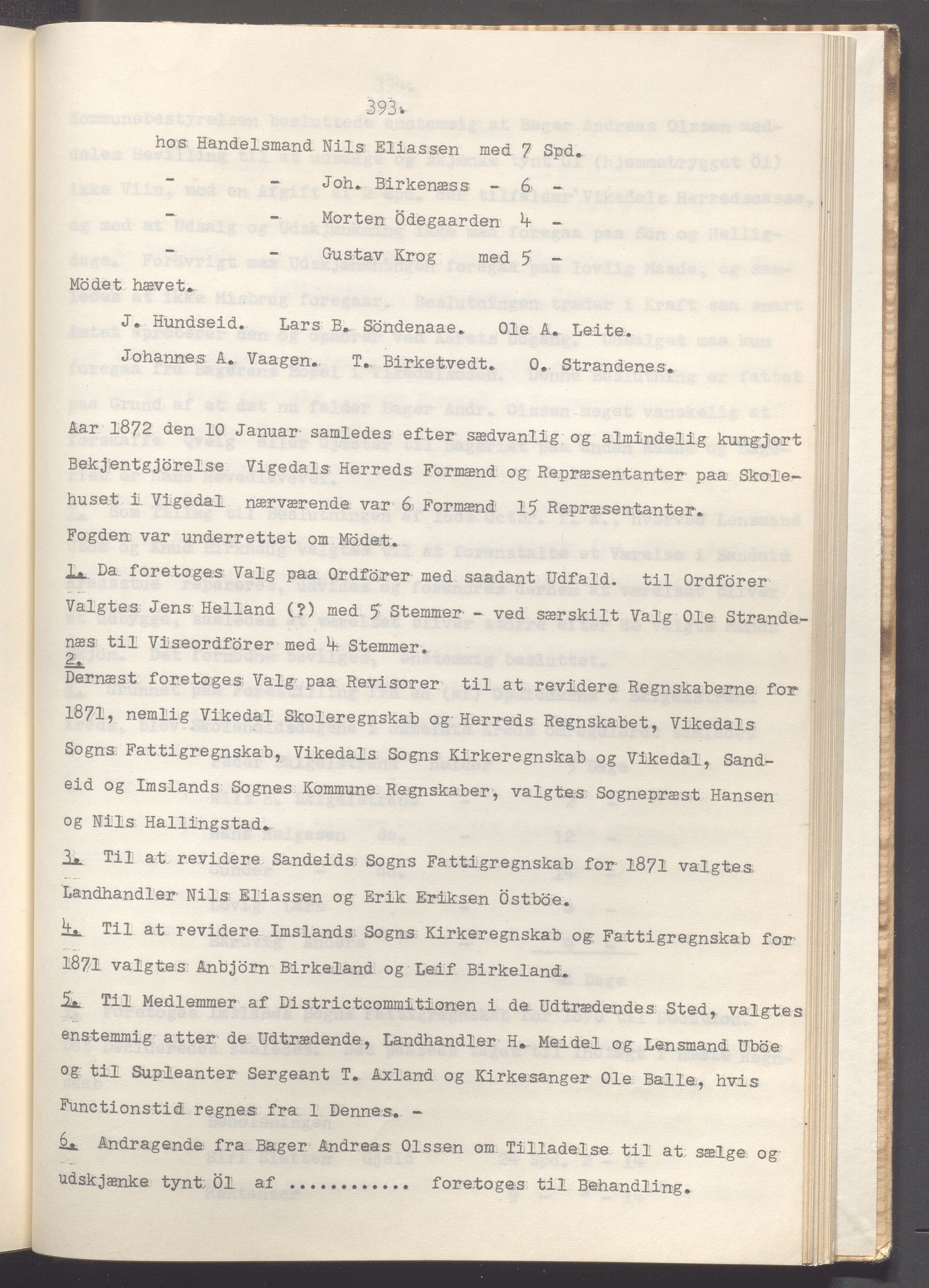 Vikedal kommune - Formannskapet, IKAR/K-100598/A/Ac/L0002: Avskrift av møtebok, 1862-1874, p. 393