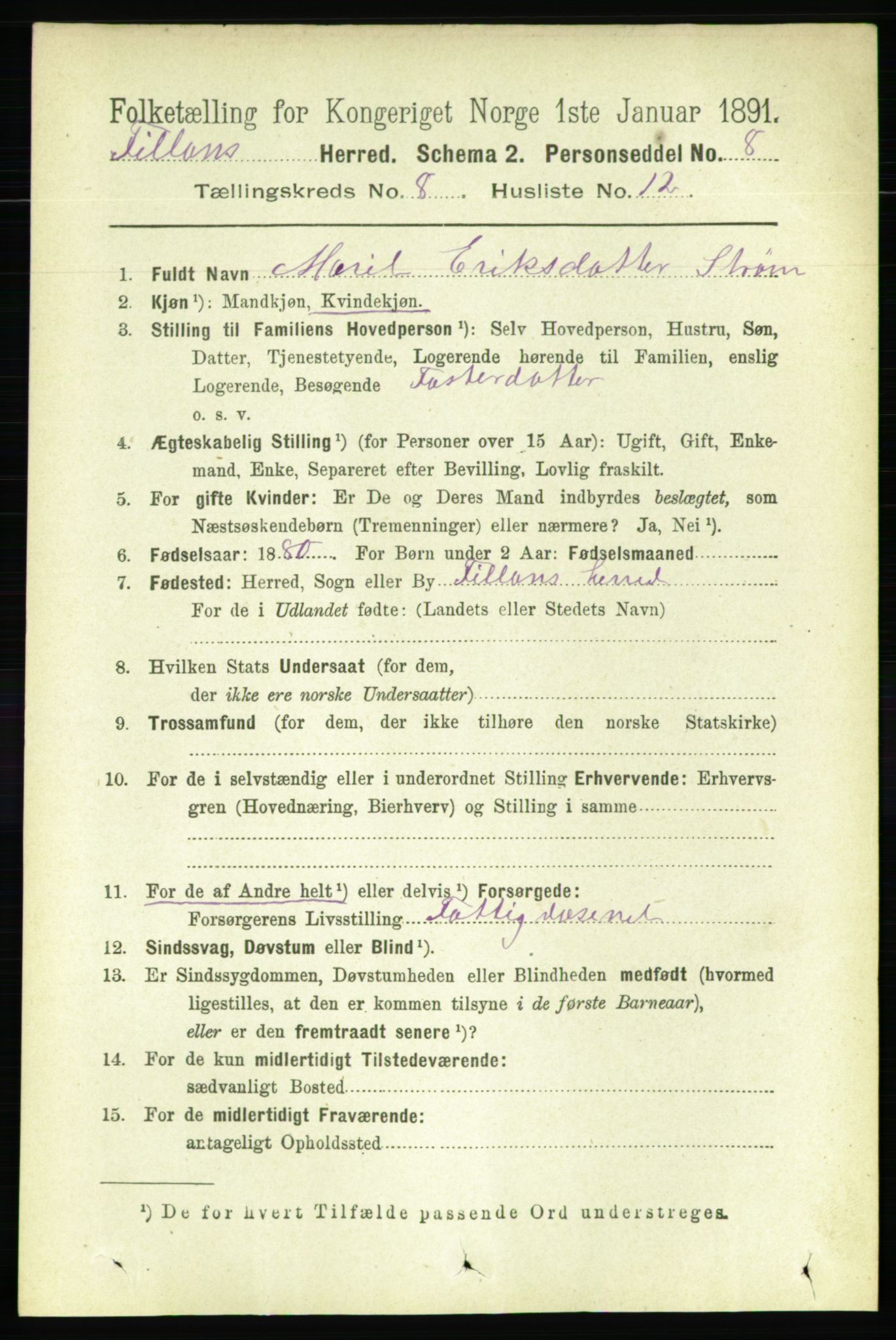 RA, 1891 census for 1616 Fillan, 1891, p. 1948