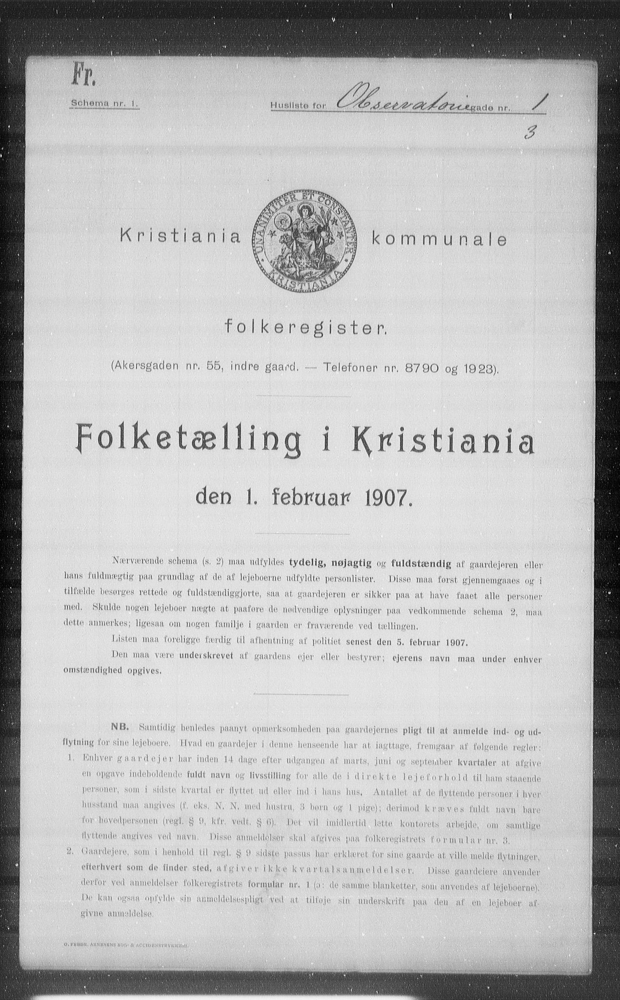 OBA, Municipal Census 1907 for Kristiania, 1907, p. 38024