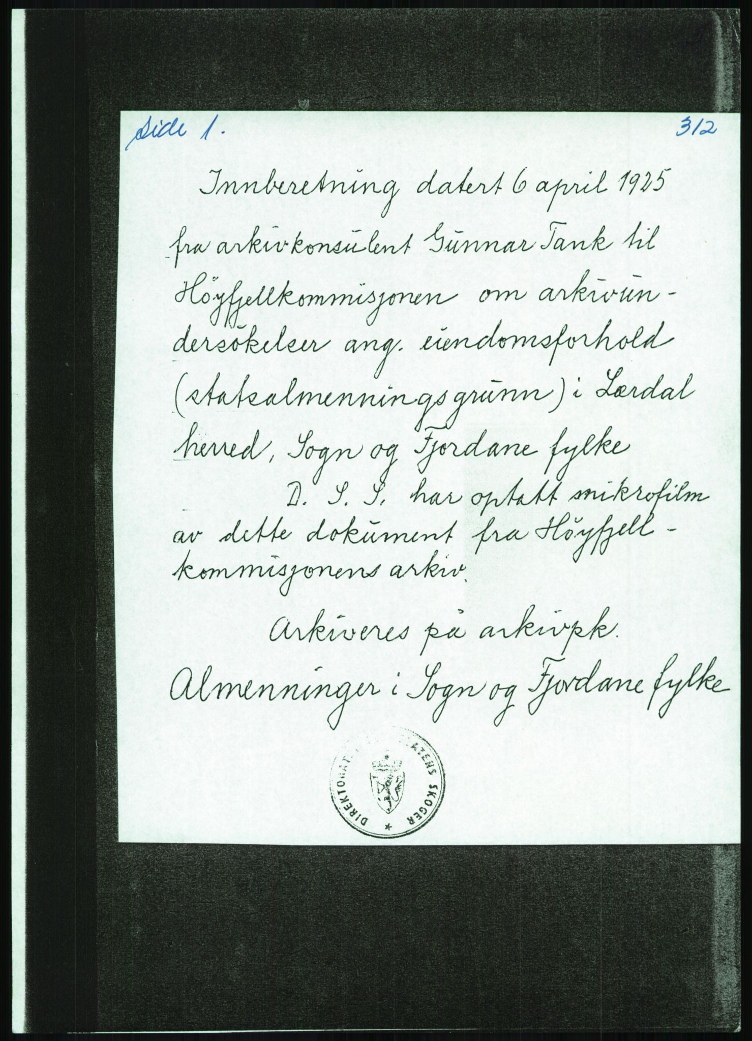 Direktoratet for statens skoger, RA/S-1600/2/E/Eg/L0002: Arkivliste for 10.11-serien. Akershus til Sør-Trøndelag fylke. Mappenr. 1 - 925, 1957-1992, p. 406