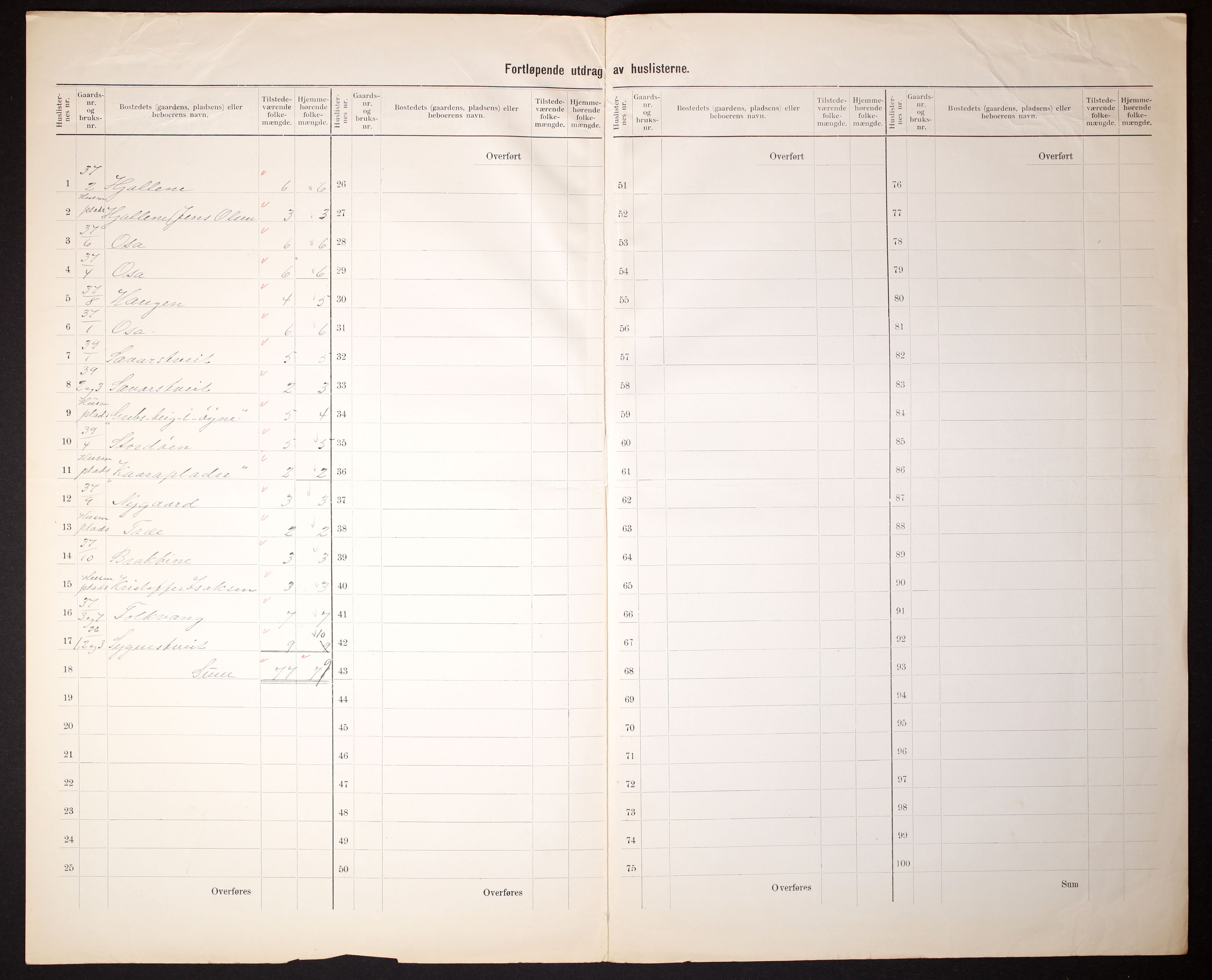 RA, 1910 census for Ulvik, 1910, p. 8