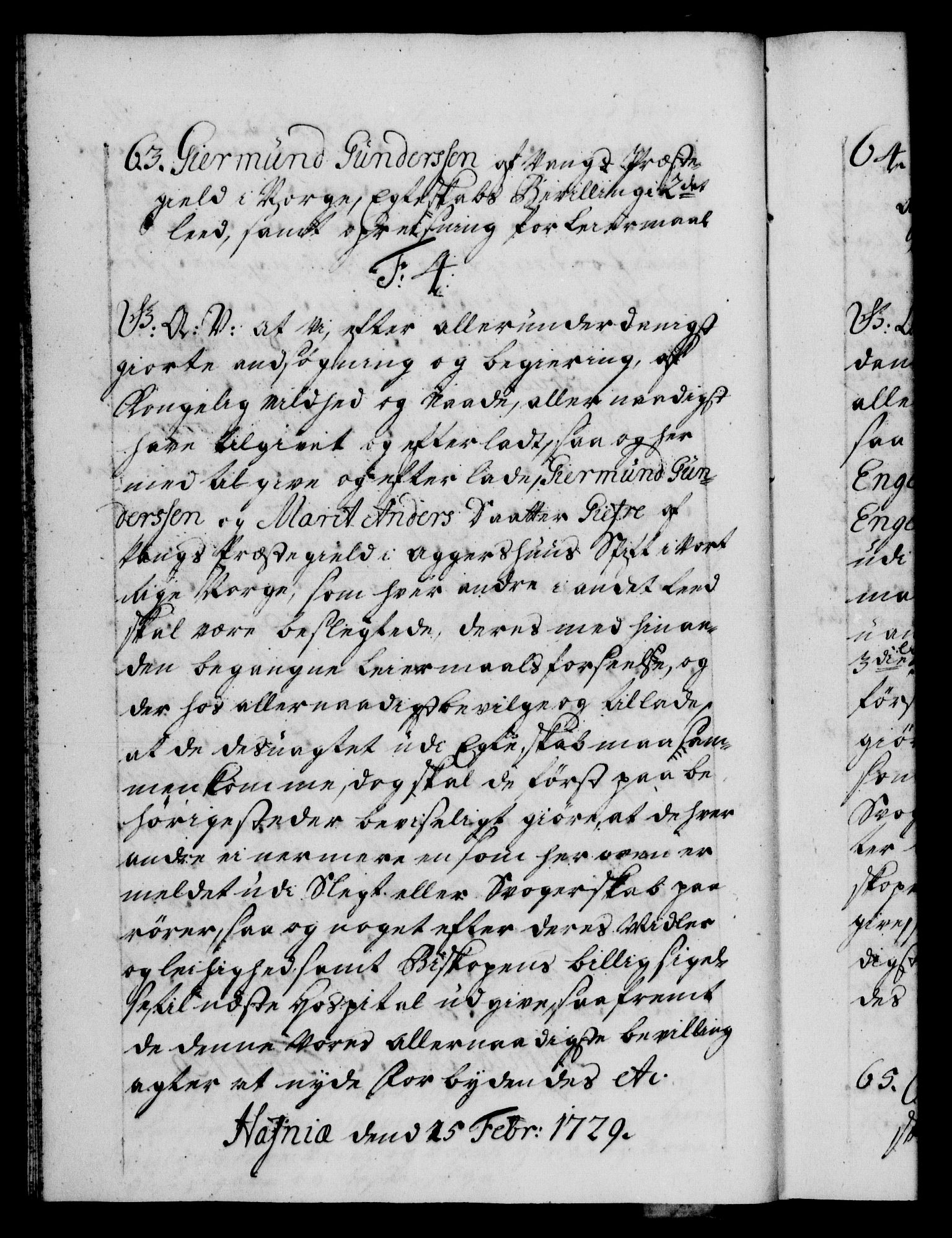 Danske Kanselli 1572-1799, AV/RA-EA-3023/F/Fc/Fca/Fcaa/L0026: Norske registre, 1729-1730, p. 41b