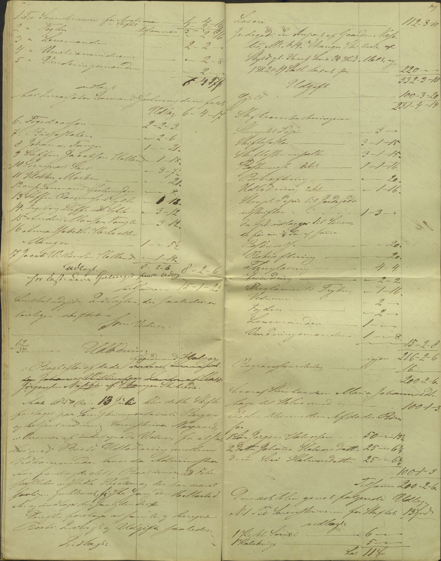 Nordhordland sorenskrivar, AV/SAB-A-2901/1/H/Hd/Hdb/L0001: Konsept til utlodningar, 1850-1852, p. 127