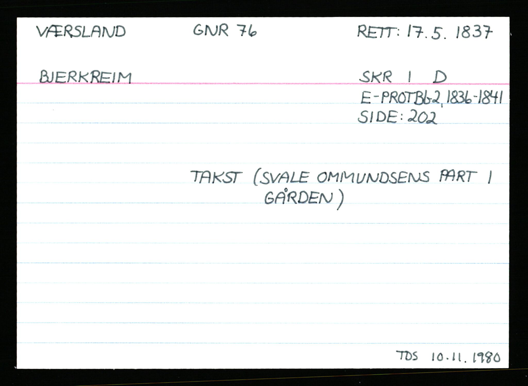 Statsarkivet i Stavanger, AV/SAST-A-101971/03/Y/Ym/L0068: Åstedskort sortert etter gårdsnavn: Vormedal - Ytrevold, 1600-1950, p. 135