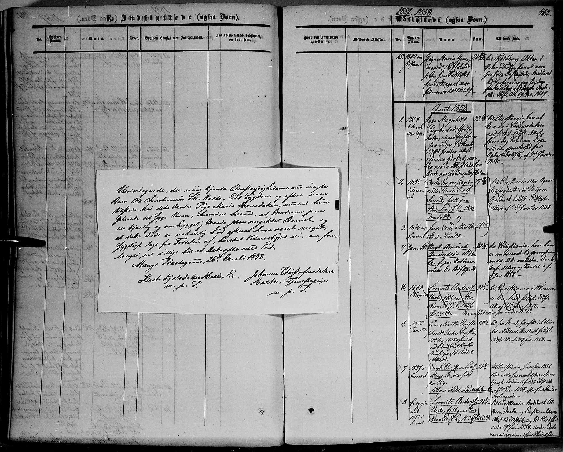 Stange prestekontor, AV/SAH-PREST-002/K/L0012: Parish register (official) no. 12, 1852-1862, p. 462