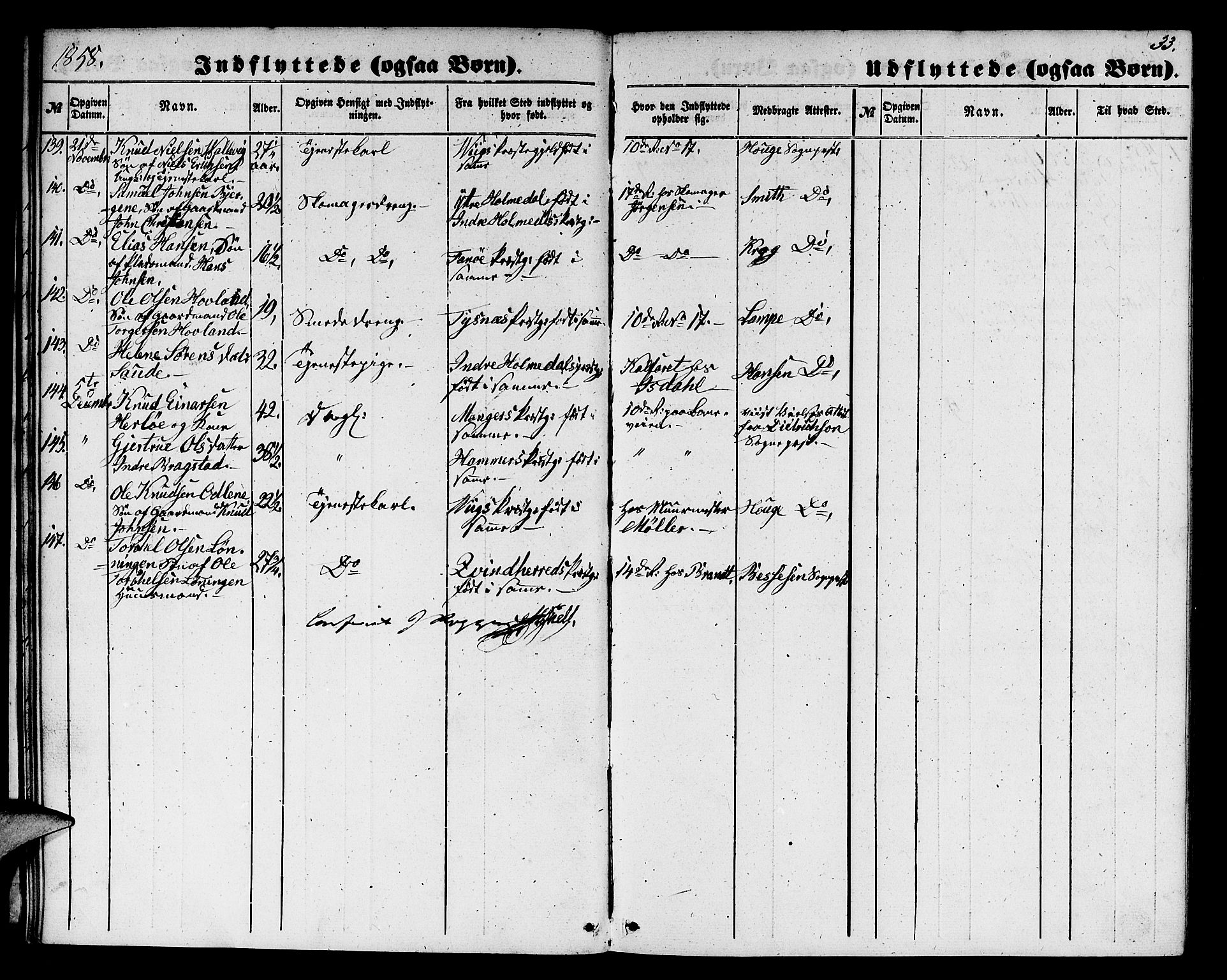 Domkirken sokneprestembete, SAB/A-74801/H/Hab/L0044: Parish register (copy) no. F 1, 1856-1879, p. 33