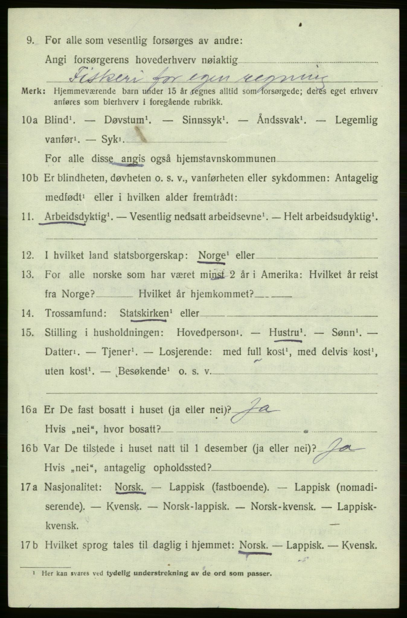 SATØ, 1920 census for , 1920, p. 2759