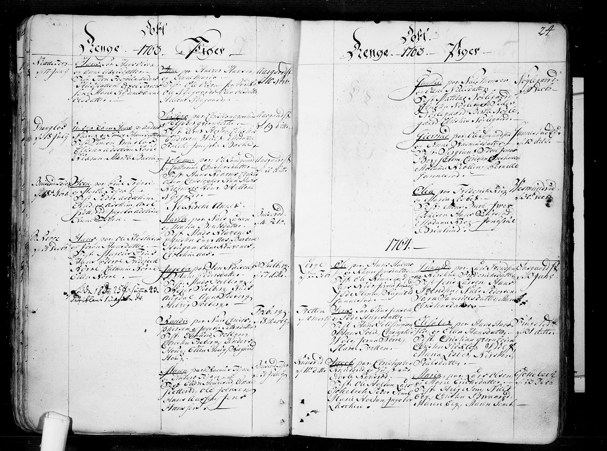 Borre kirkebøker, SAKO/A-338/F/Fa/L0002: Parish register (official) no. I 2, 1752-1806, p. 24