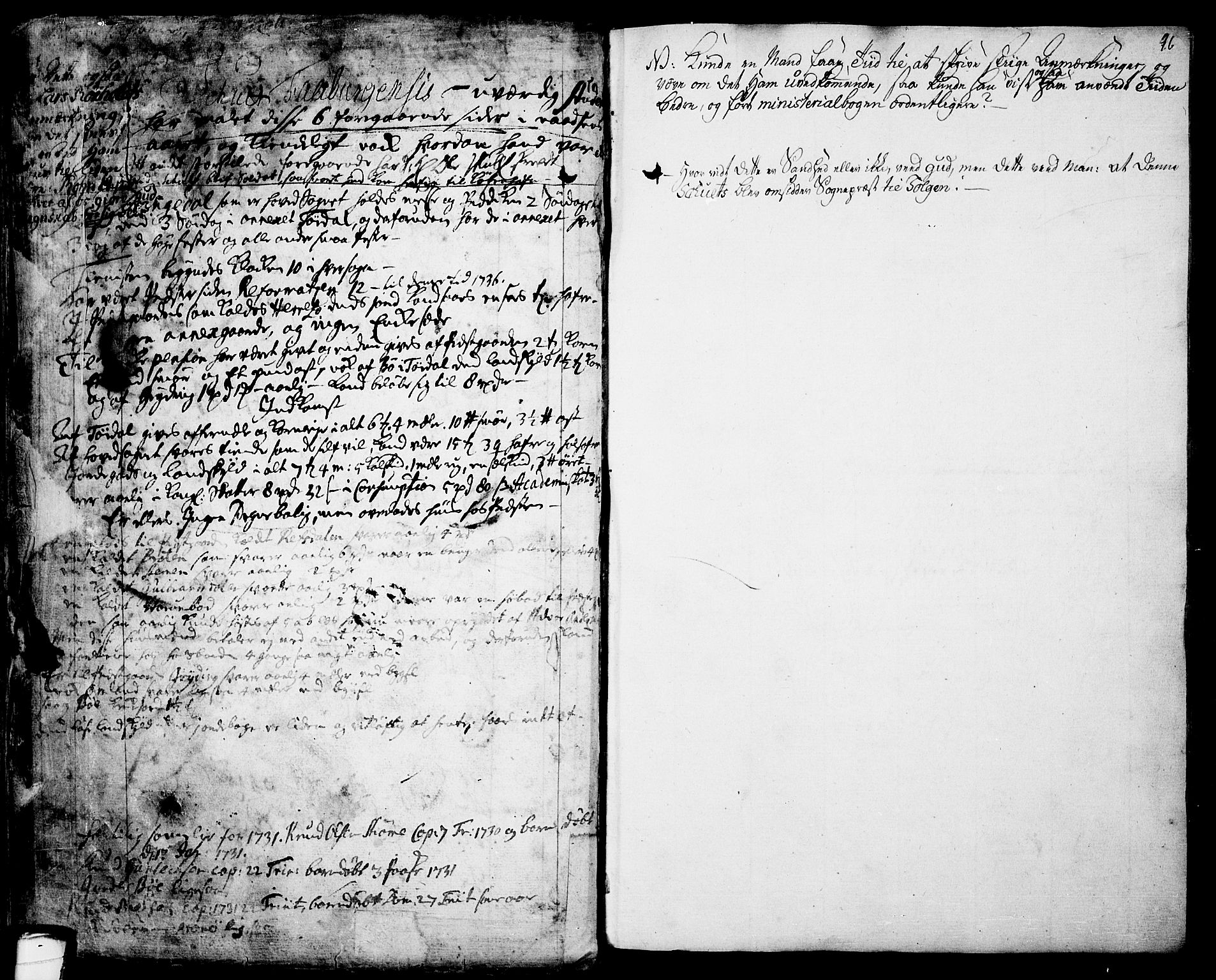 Drangedal kirkebøker, SAKO/A-258/F/Fa/L0001: Parish register (official) no. 1, 1697-1767, p. 96