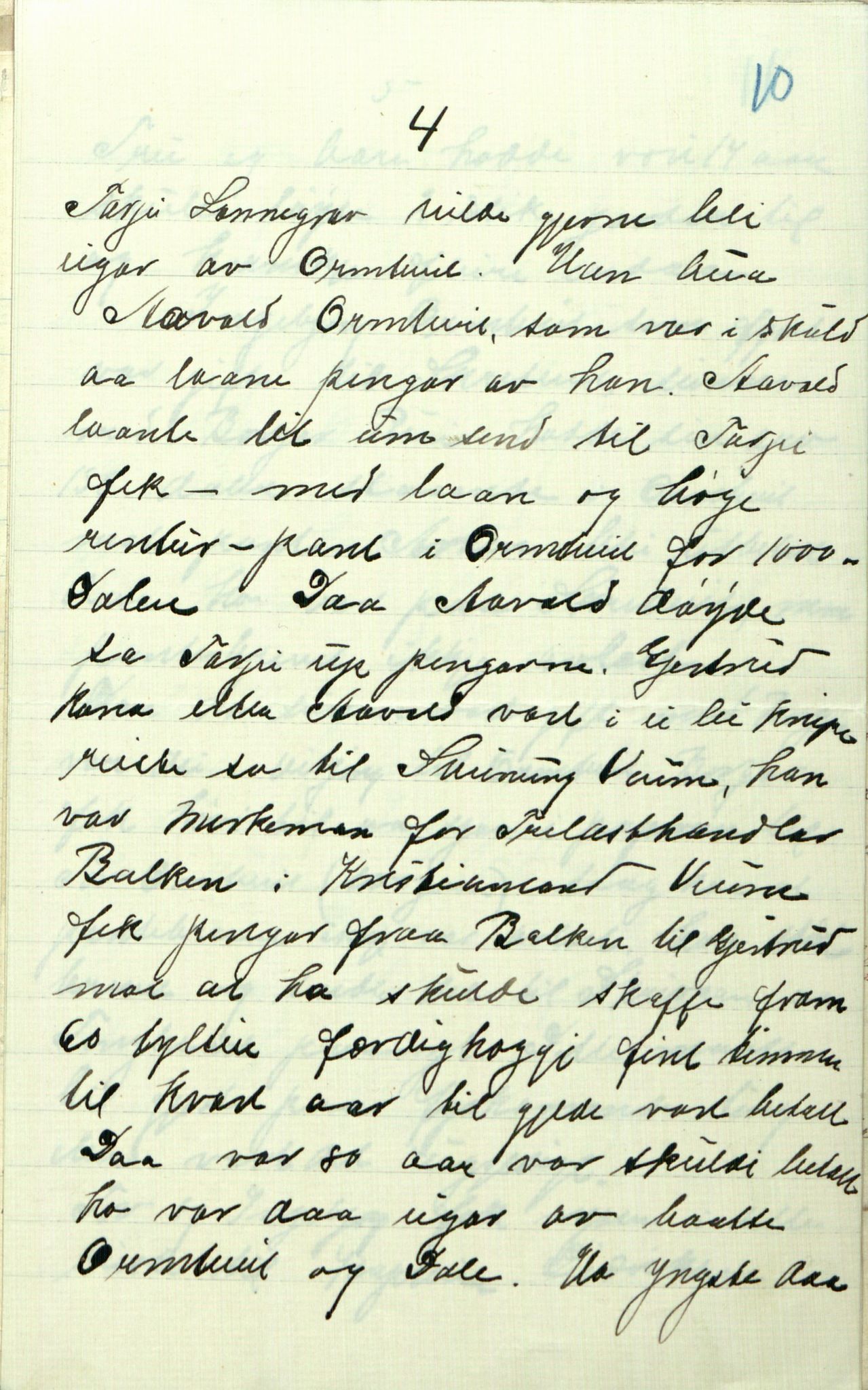 Rikard Berge, TEMU/TGM-A-1003/F/L0009/0003: 341-356 / 343 Mest brev, litt tradisjon, 1902-1925, p. 10