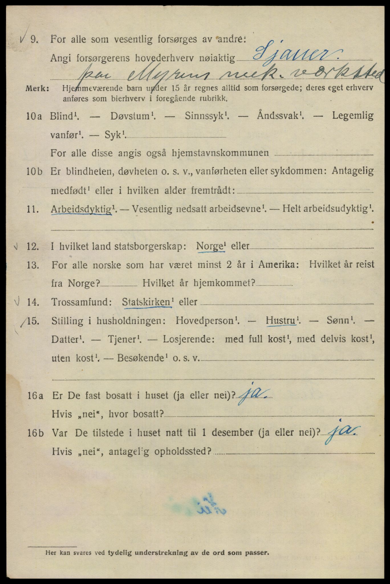 SAO, 1920 census for Kristiania, 1920, p. 174342