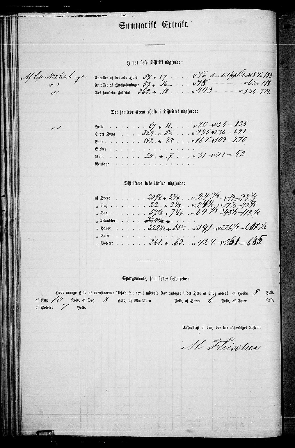 RA, 1865 census for Vestby, 1865, p. 41