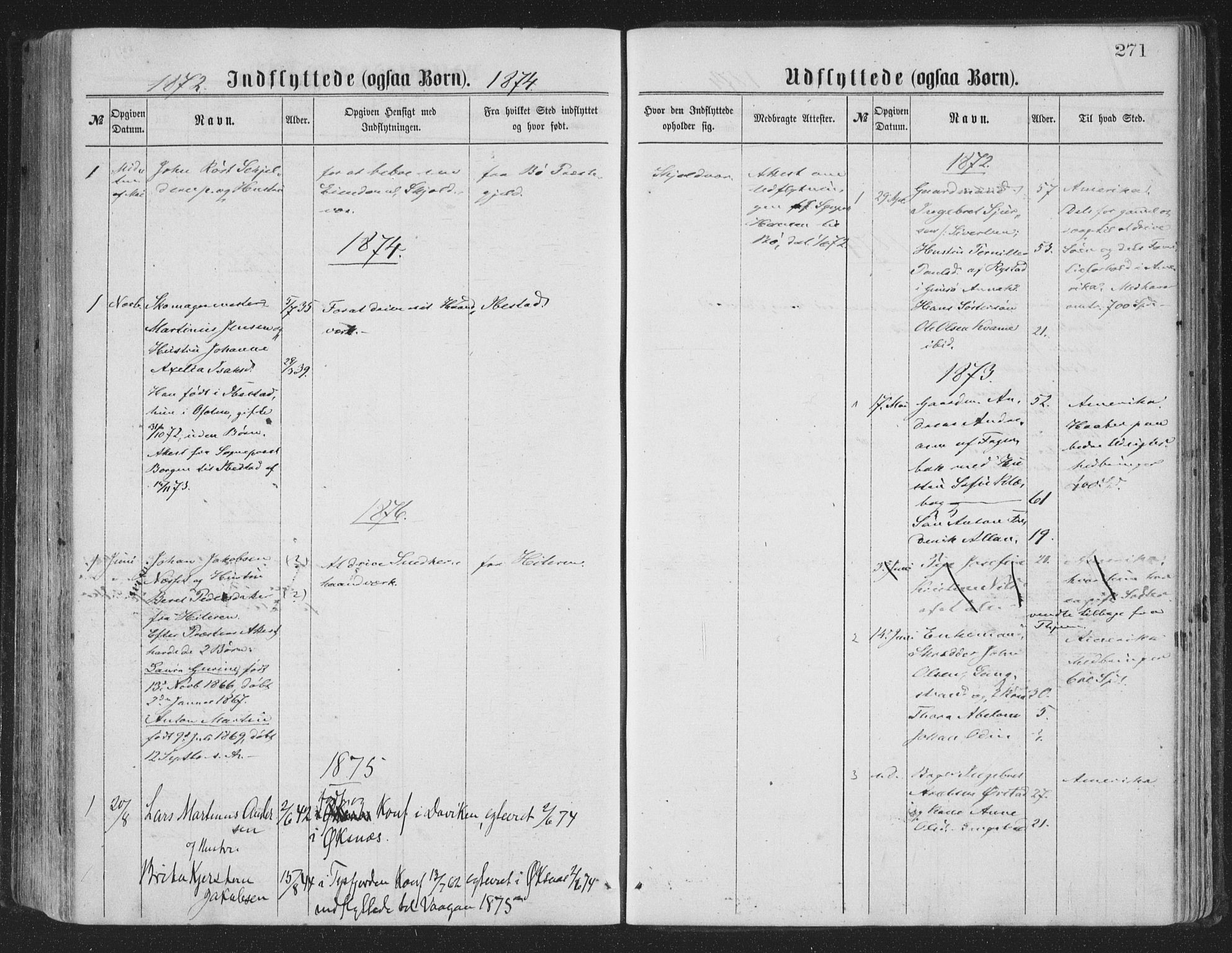 Ministerialprotokoller, klokkerbøker og fødselsregistre - Nordland, AV/SAT-A-1459/874/L1057: Parish register (official) no. 874A01, 1866-1877, p. 271