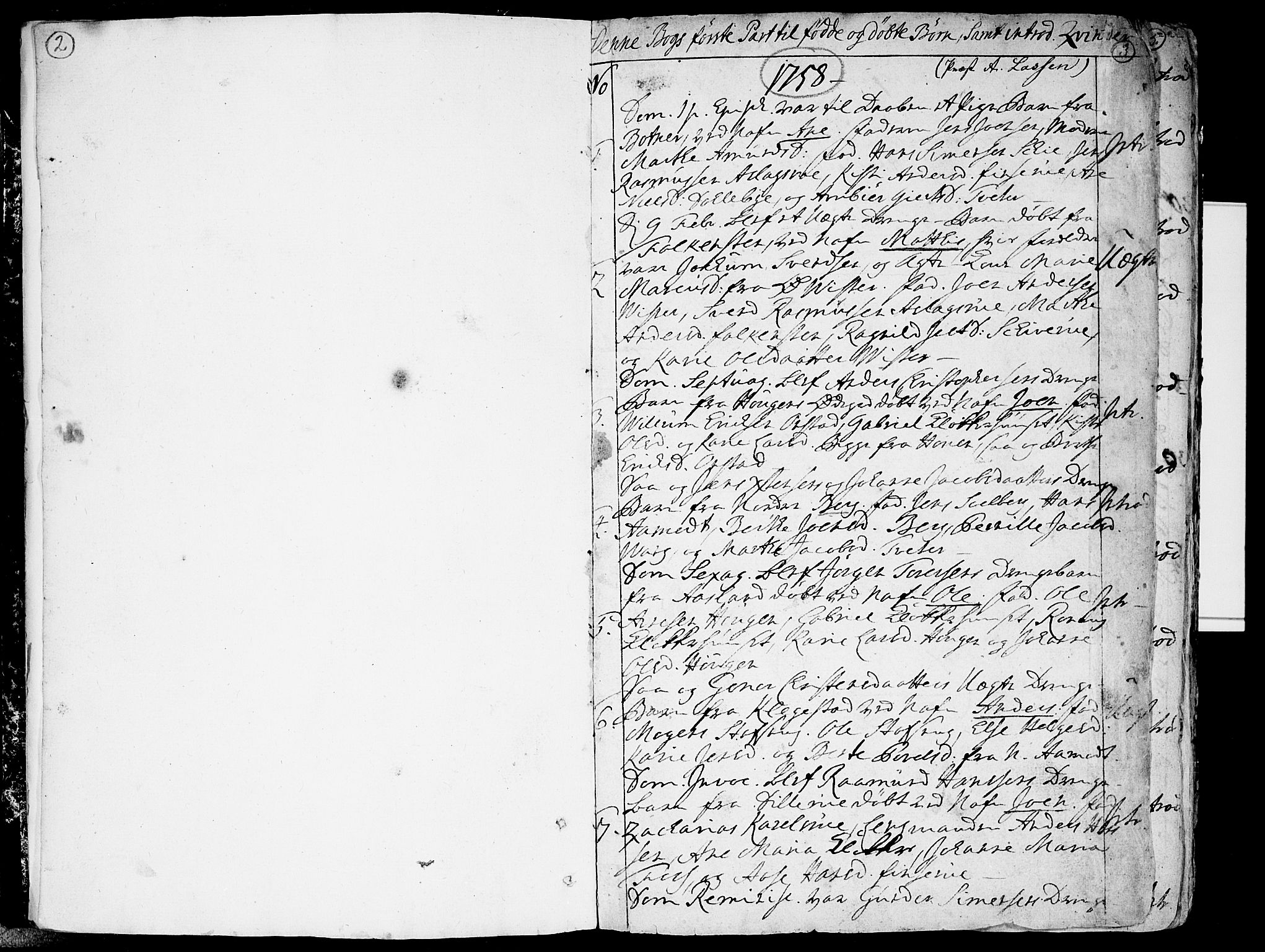 Skiptvet prestekontor Kirkebøker, SAO/A-20009/F/Fa/L0003: Parish register (official) no. 3, 1758-1793, p. 2-3