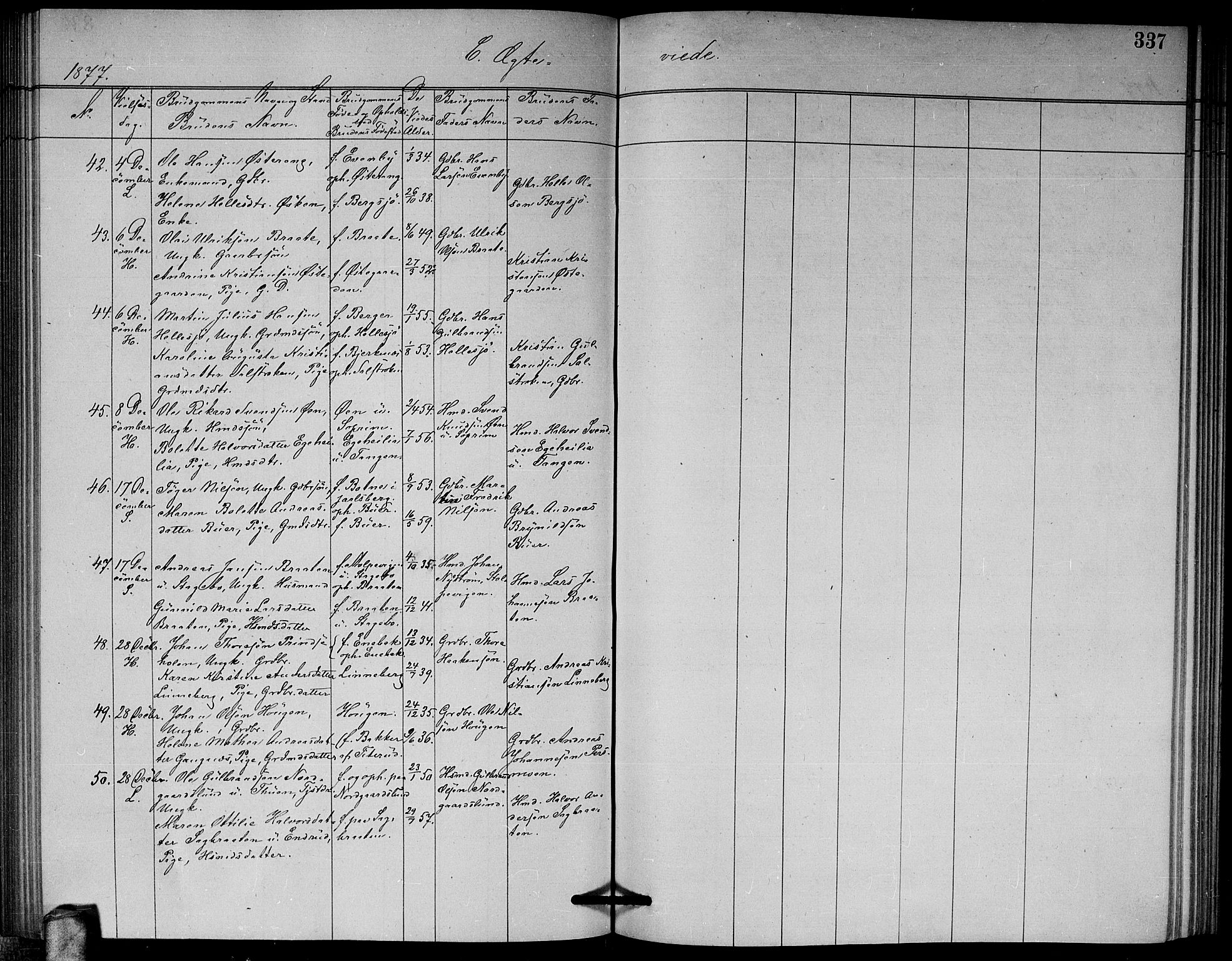 Høland prestekontor Kirkebøker, SAO/A-10346a/G/Ga/L0006: Parish register (copy) no. I 6, 1869-1879, p. 337