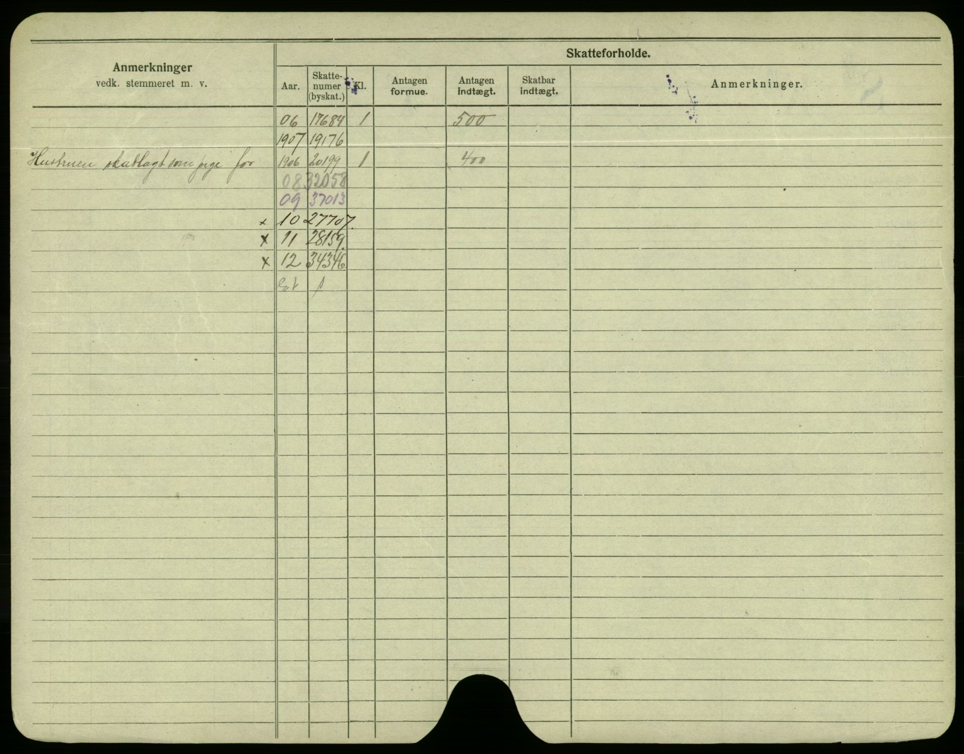 Oslo folkeregister, Registerkort, AV/SAO-A-11715/F/Fa/Fac/L0004: Menn, 1906-1914, p. 3b